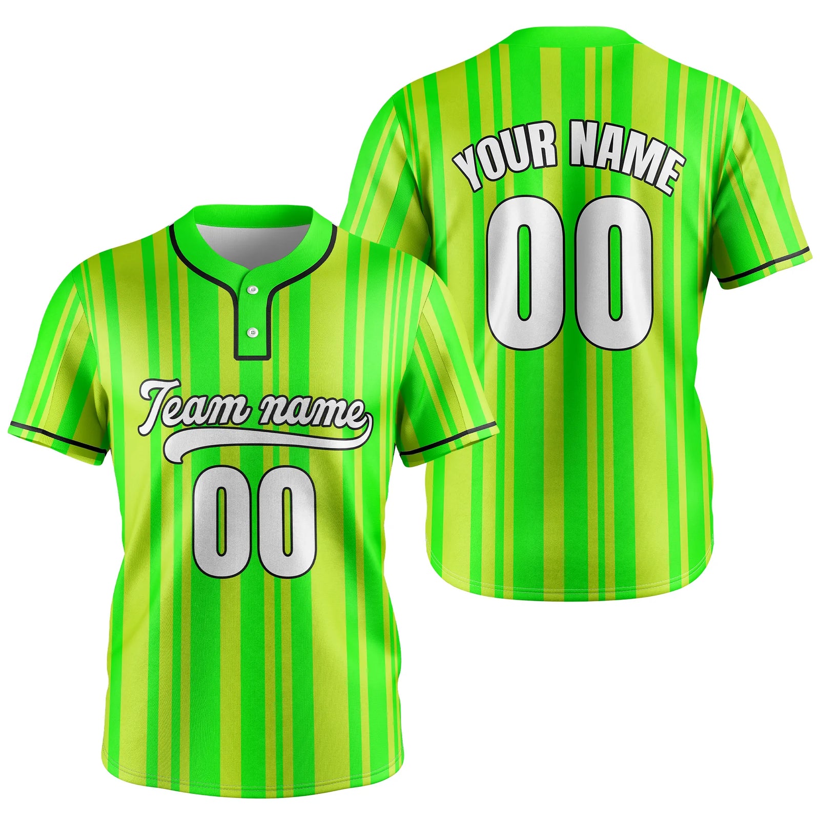 Custom Victory Stripes Baseball Aqua Sports Jersey Personalized Uniform with Name & Number