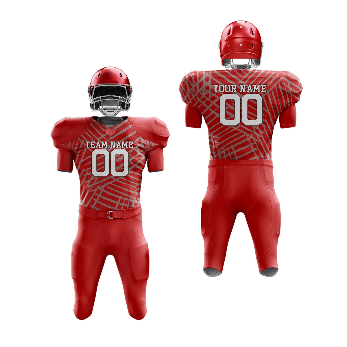Custom Personalized D4 Graffiti pattern American Football Jersey with Name, Number & Team Logo