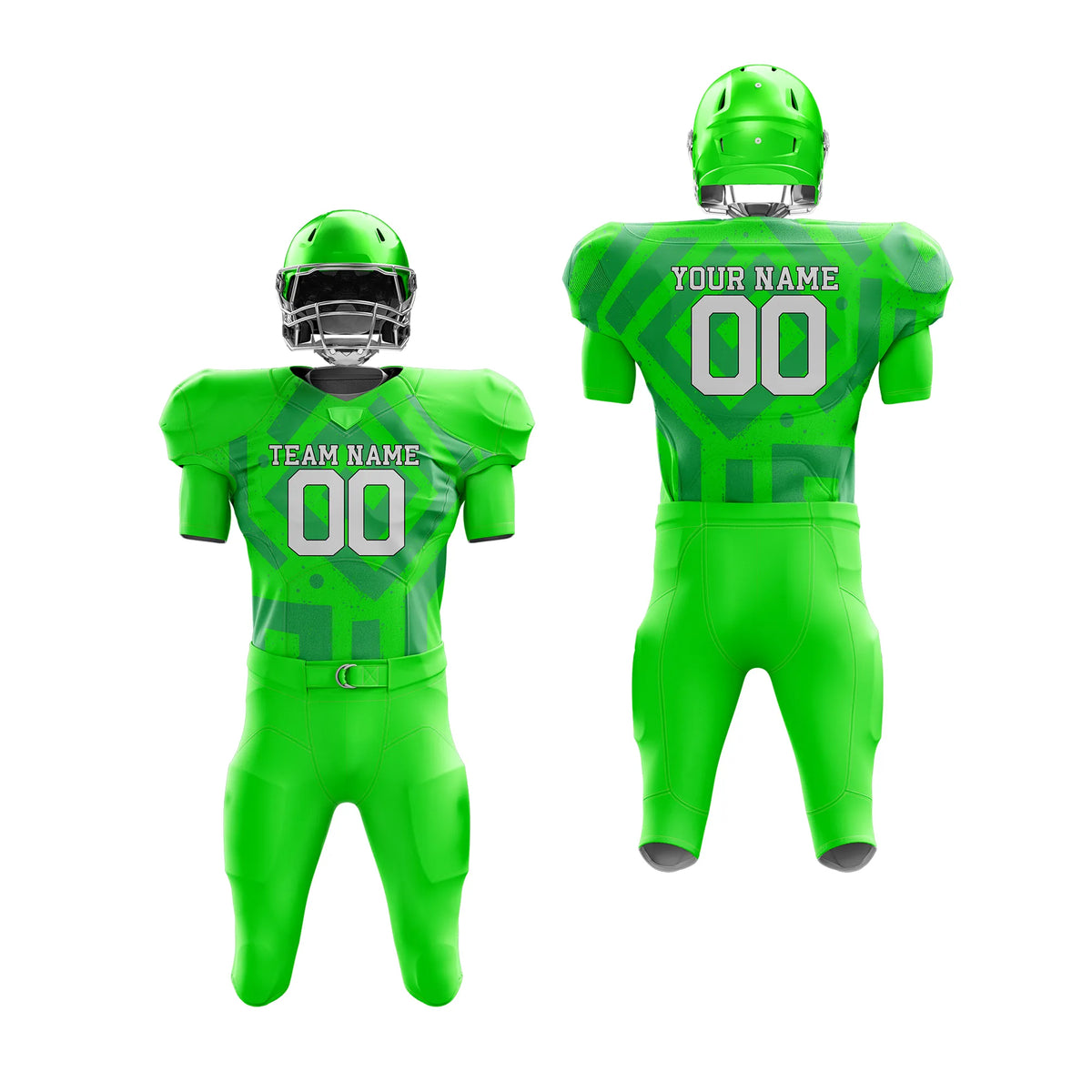 Custom Personalized D2 Graffiti pattern American Football Jersey with Name, Number & Team Logo