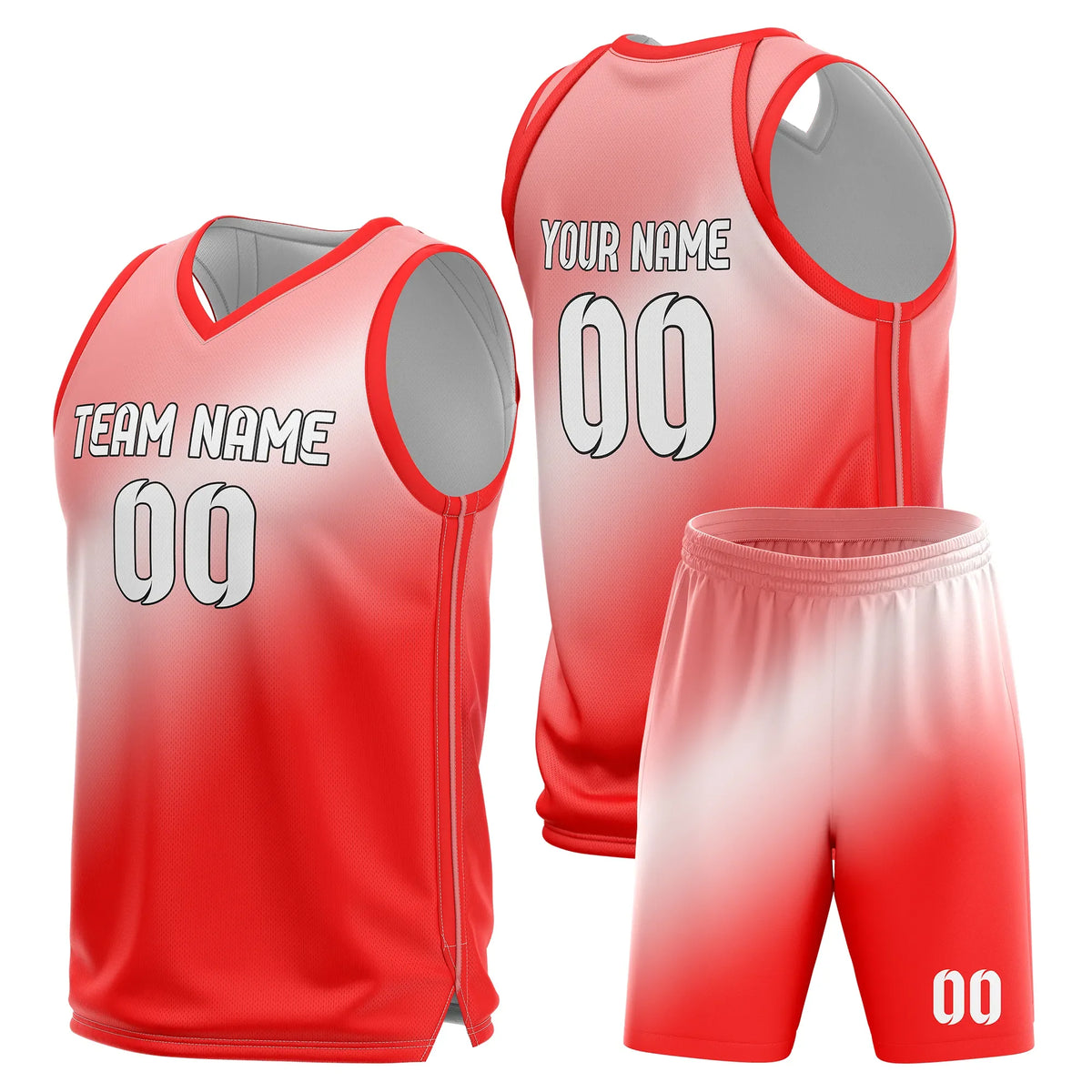 Custom Gradient Fashion Set Energy Fade Sports Jersey Personalized Uniform with Name & Number