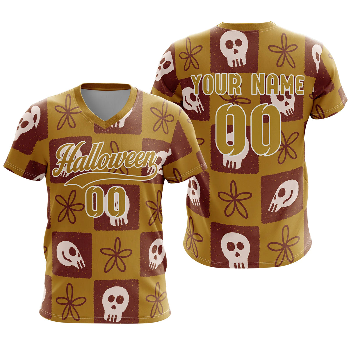 Custom Halloween Soccer Jersey D2 Personalized Uniform with Name &amp; Number