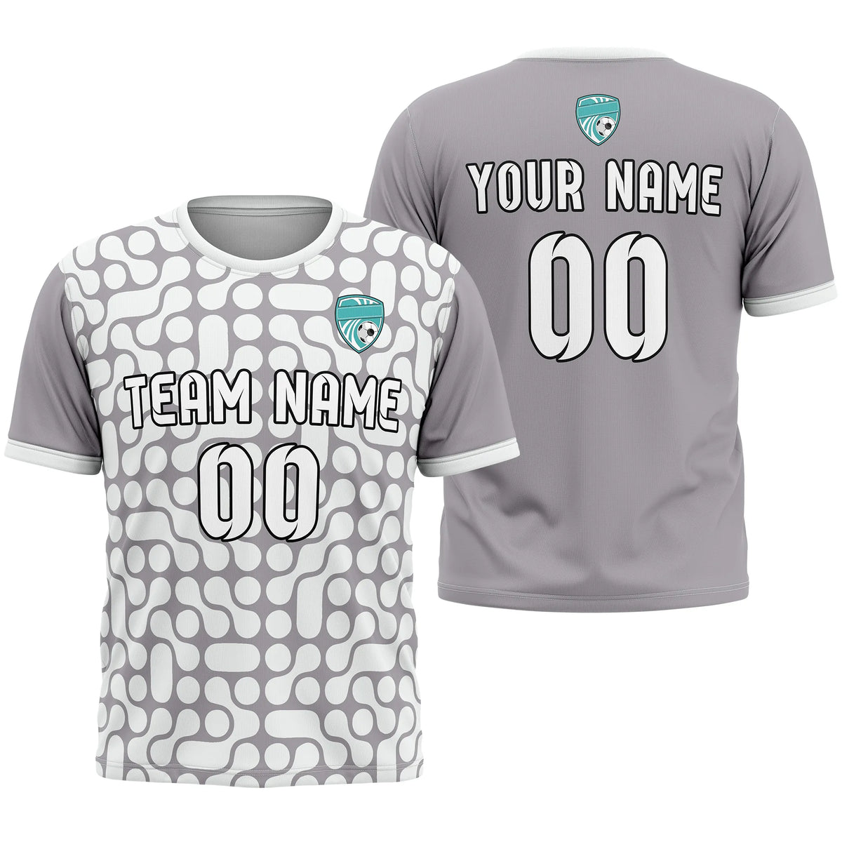 Custom Abstract Pattern D3 Soccer Jersey Personalized Football Uniform with Name & Number