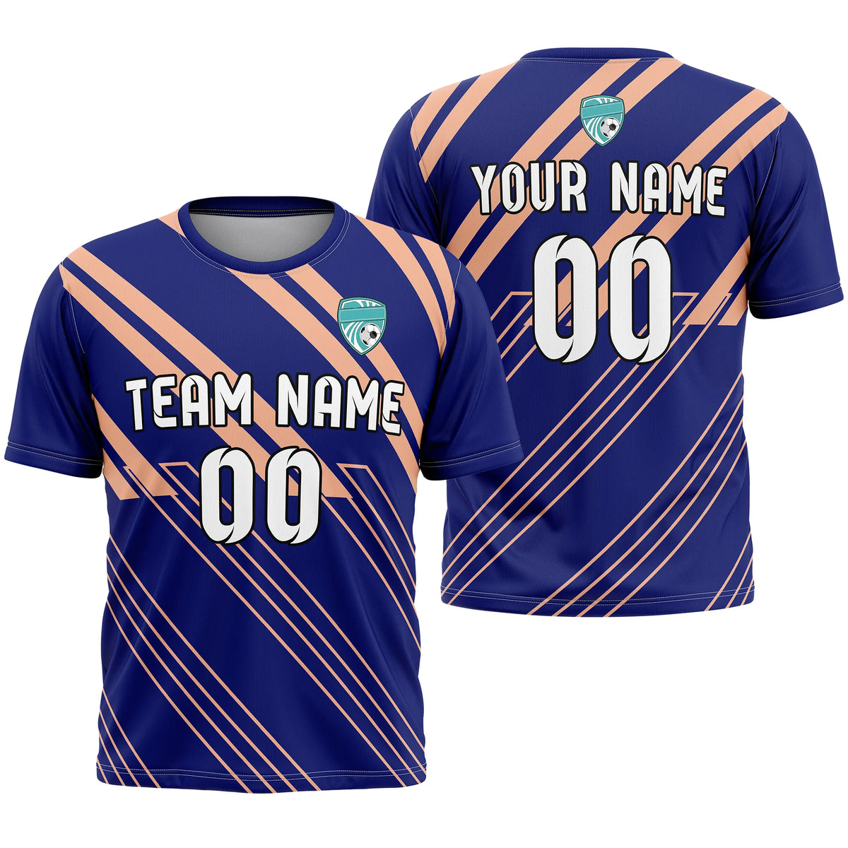 Custom Strip Fashion D4 Soccer Jersey Personalized Football Uniform with Name & Number
