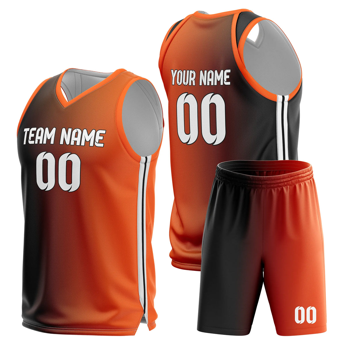 Custom Gradient Fashion Set Solar Strike Sports Jersey Personalized Uniform with Name & Number