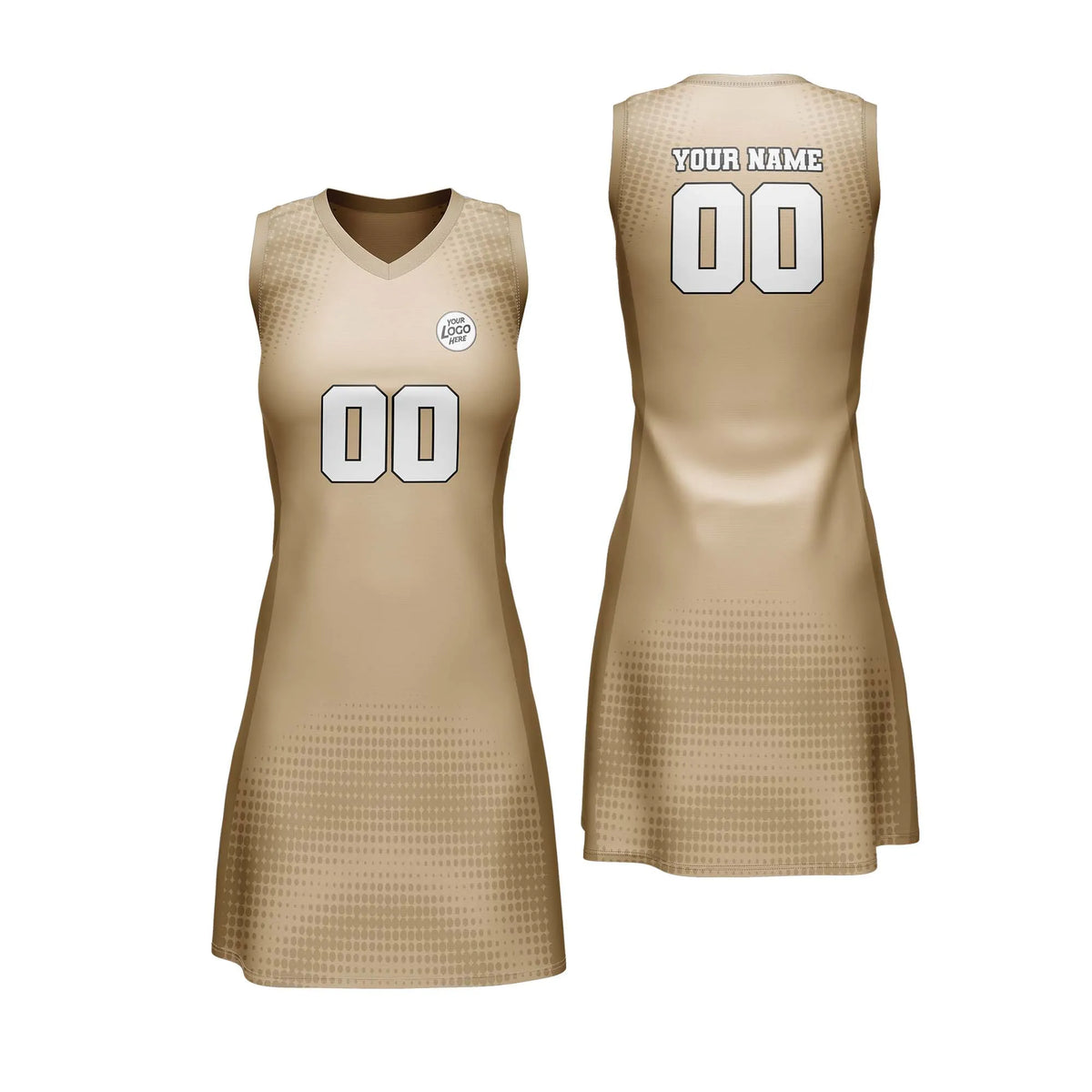 Custom Personalized D1 Retro Pattern Netball Jersey with Name, Number & Team Logo