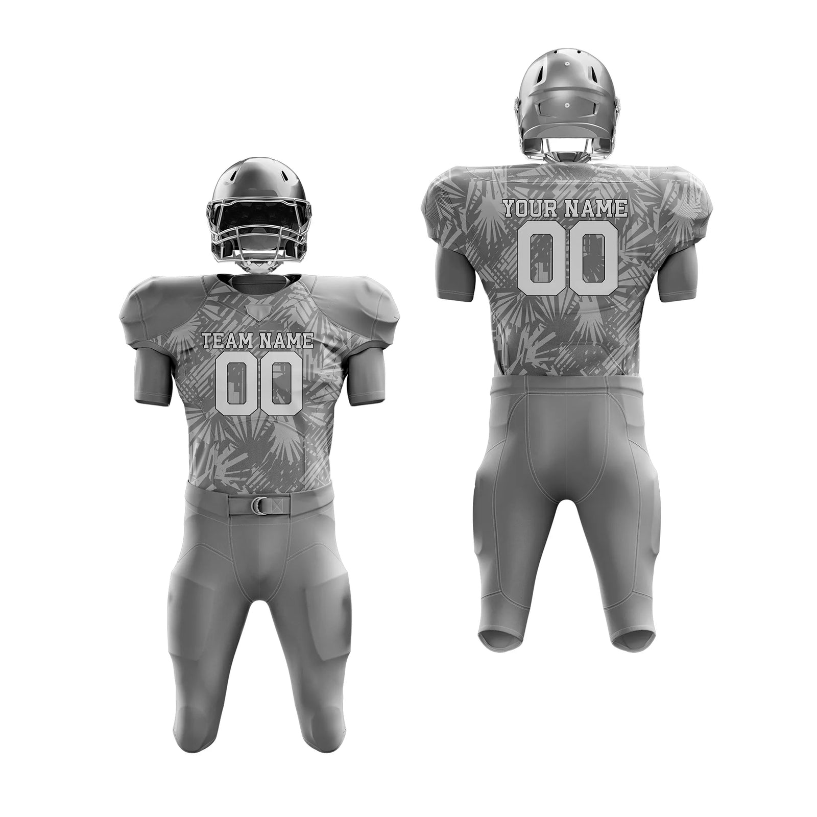 Custom Personalized D1 Full Pattern American Football Jersey with Name, Number & Team Logo