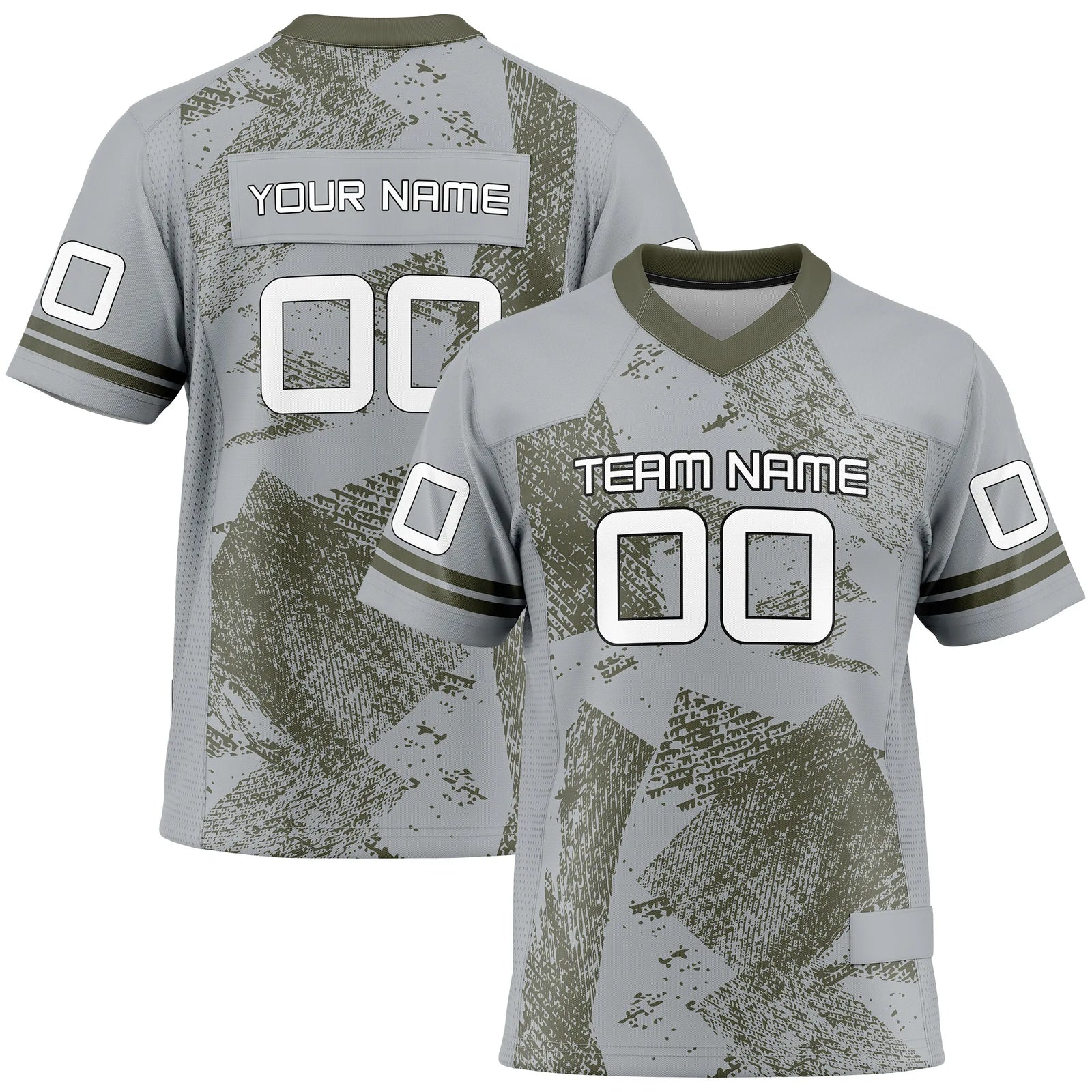 Custom Personalized D4 Graffiti Fashion Flag Football Jersey with Name, Number & Team Logo