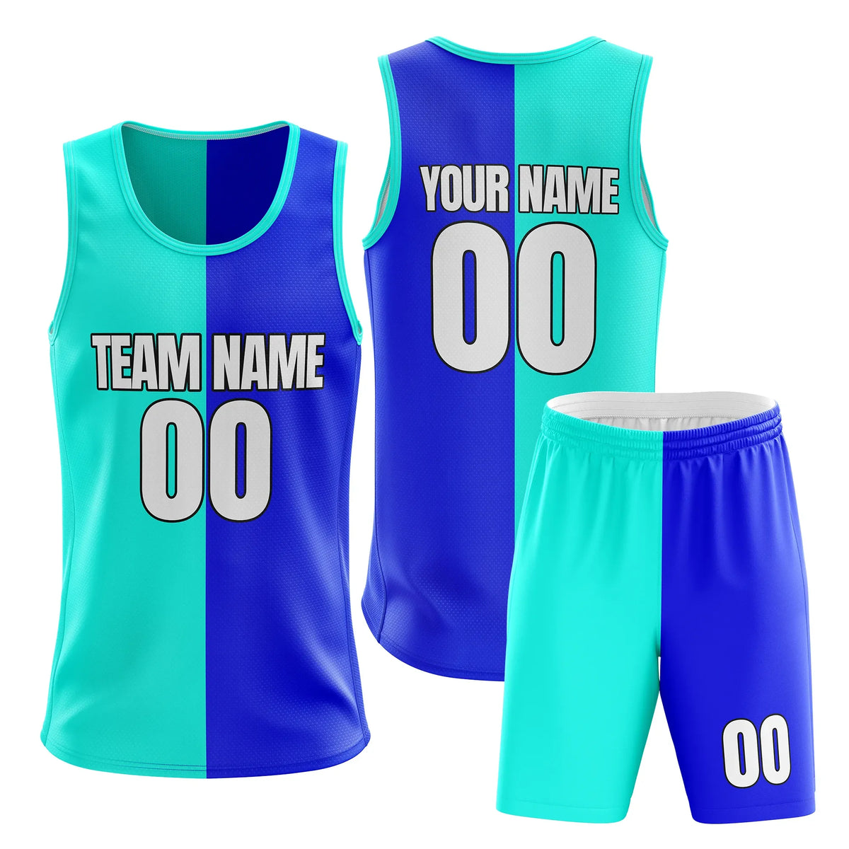 Custom Split Fusion Split Fashion Set Sports Jersey Personalized Uniform with Name & Number