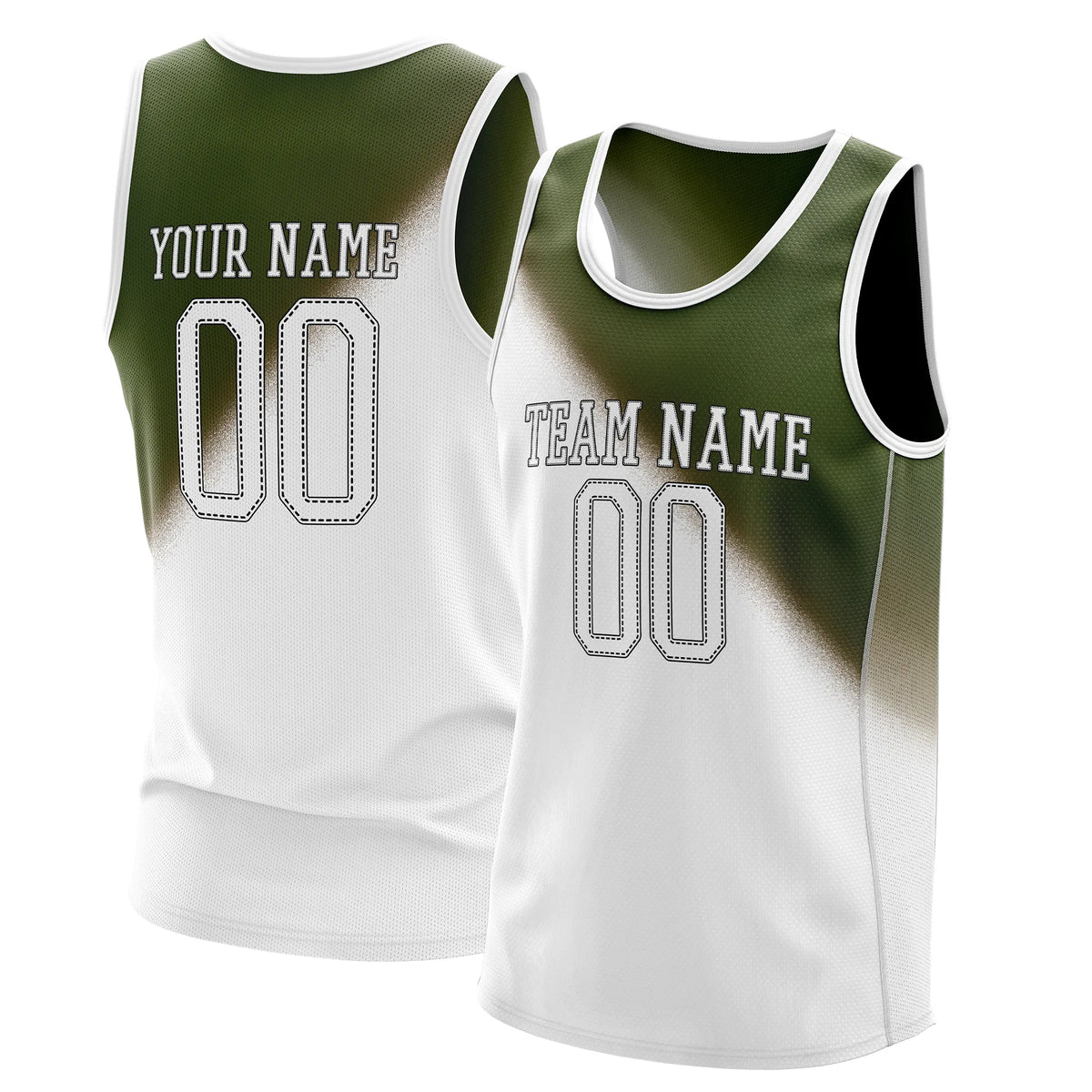 Custom Gradient fashion top Emerald Charge Sports Jersey Personalized Uniform with Name & Number