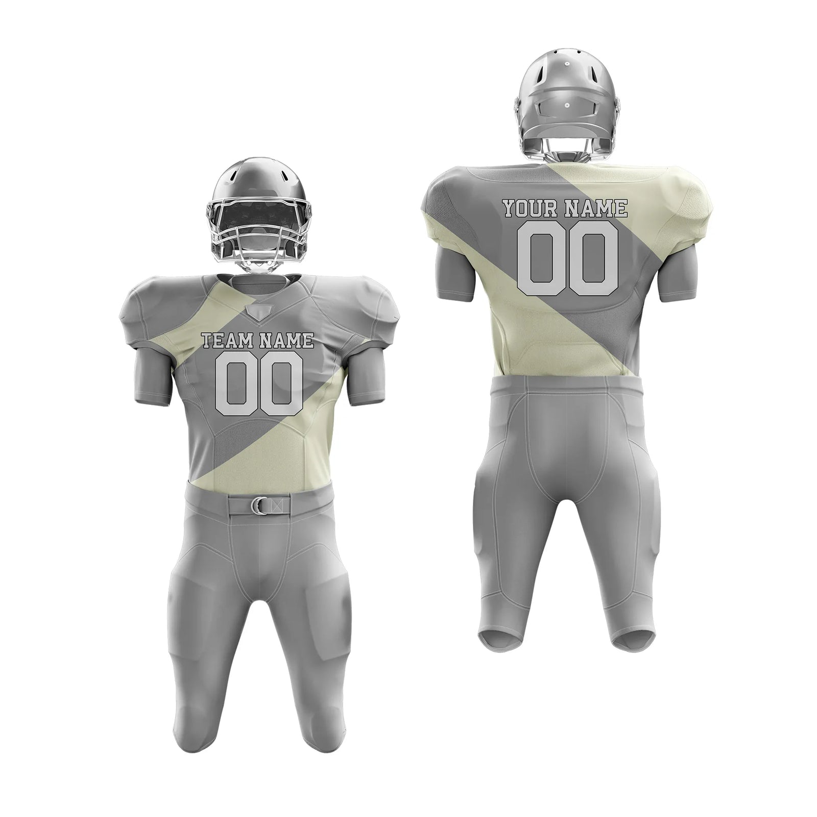 Custom Personalized D3 Split Fashion American Football Jersey with Name, Number & Team Logo