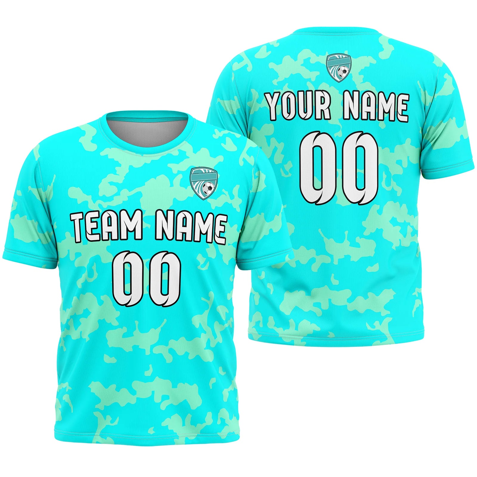 Custom Camo D4 Soccer Jersey Personalized Football Uniform with Name & Number