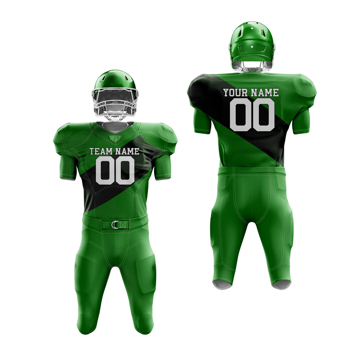 Custom Personalized D4 Split Fashion American Football Jersey with Name, Number & Team Logo