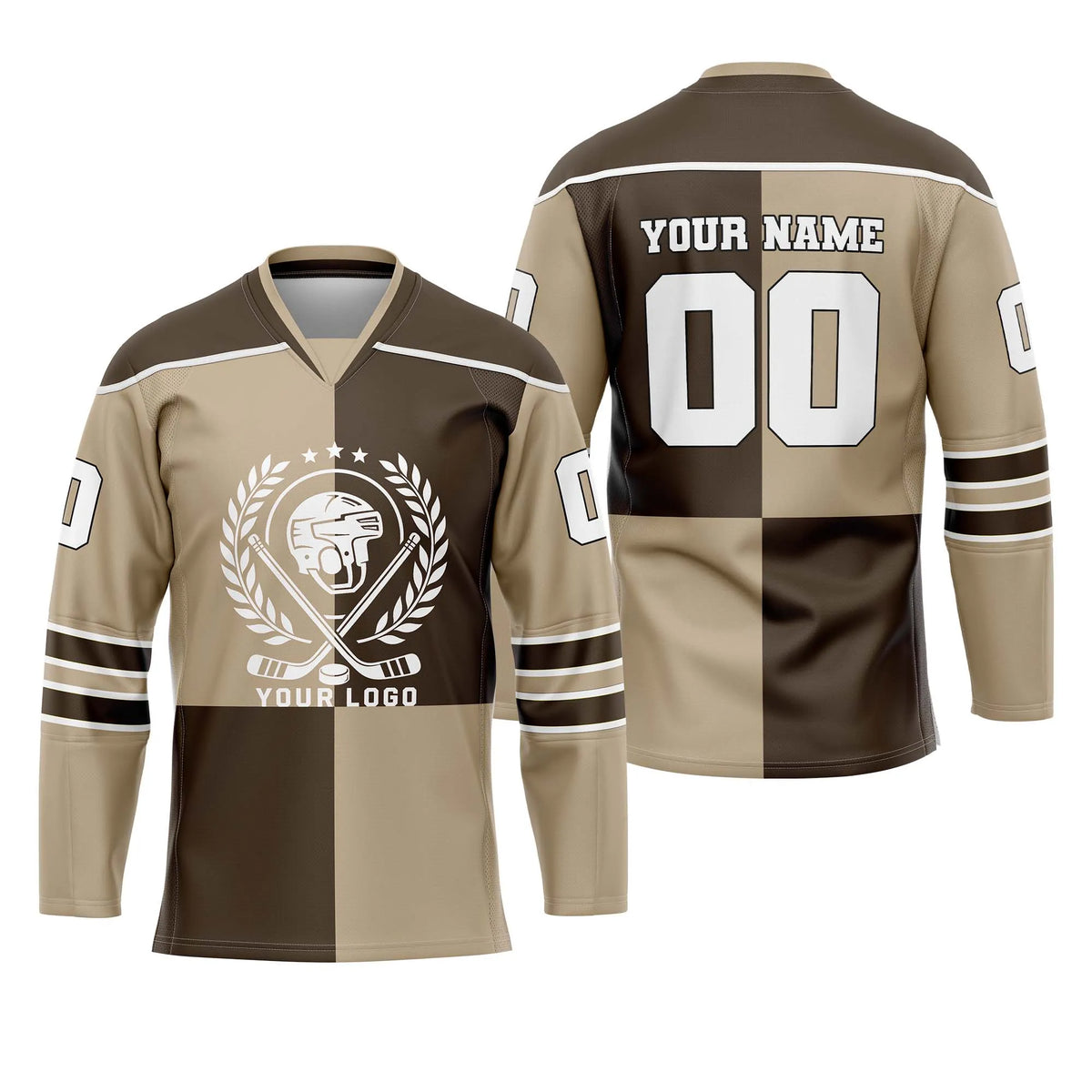 Custom Personalized D3 New Arrival Ice Hockey Jersey with Name, Number & Team Logo
