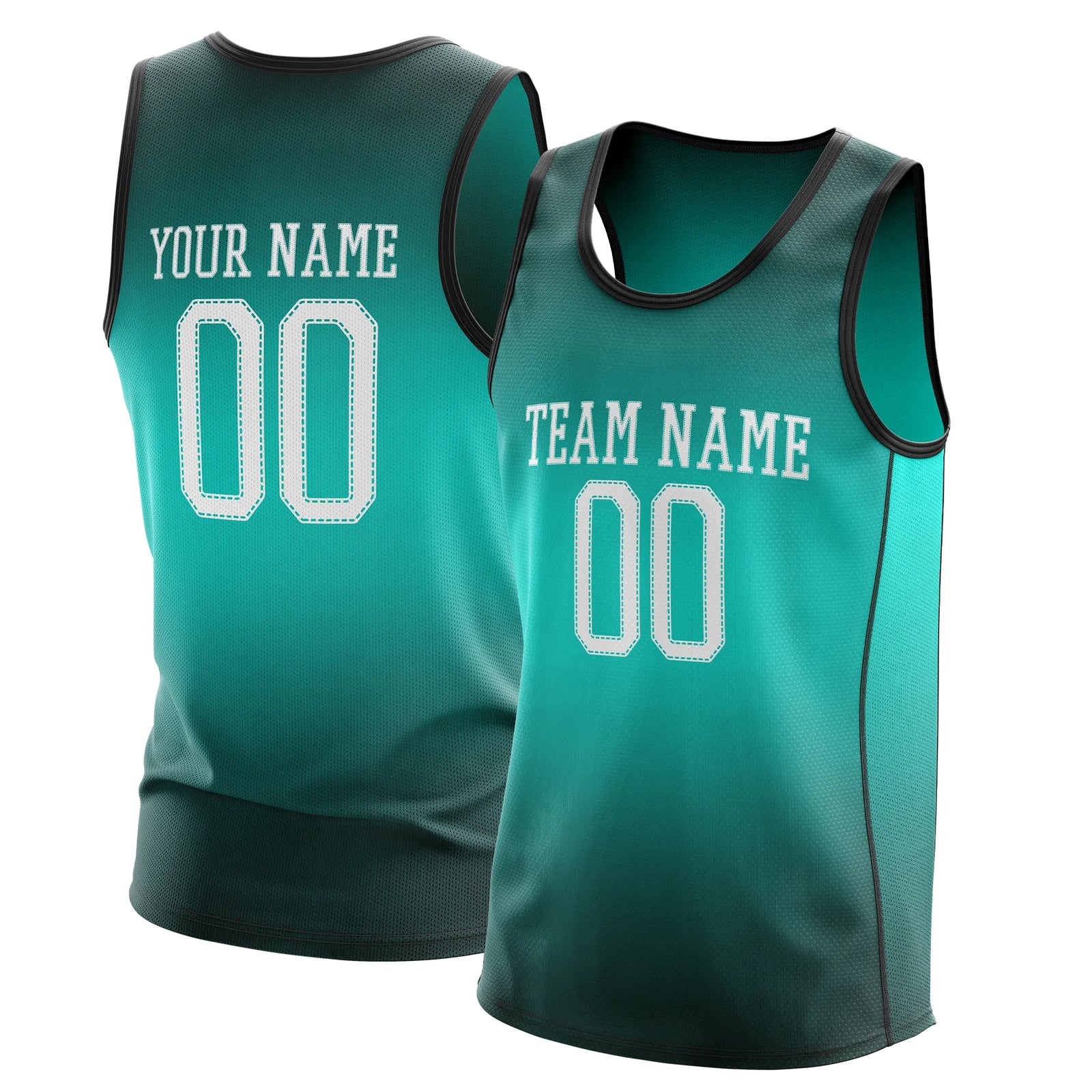 Custom Gradient fashion top Victory Fade Sports Jersey Personalized Uniform with Name & Number