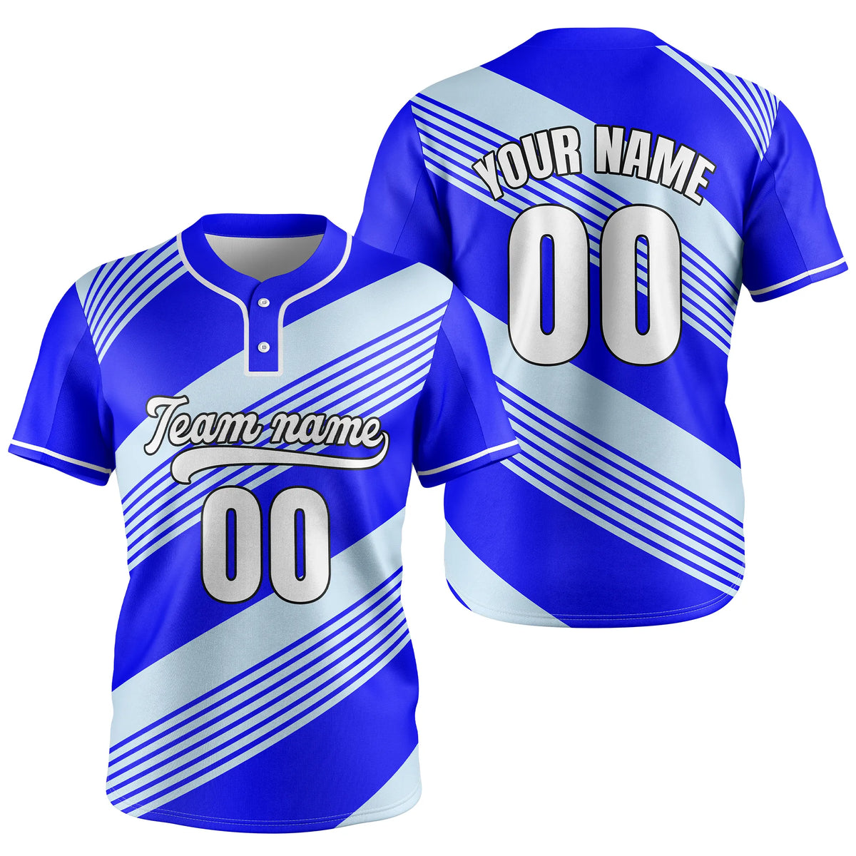 Custom Rapid Edge Baseball Aqua Sports Jersey Personalized Uniform with Name & Number