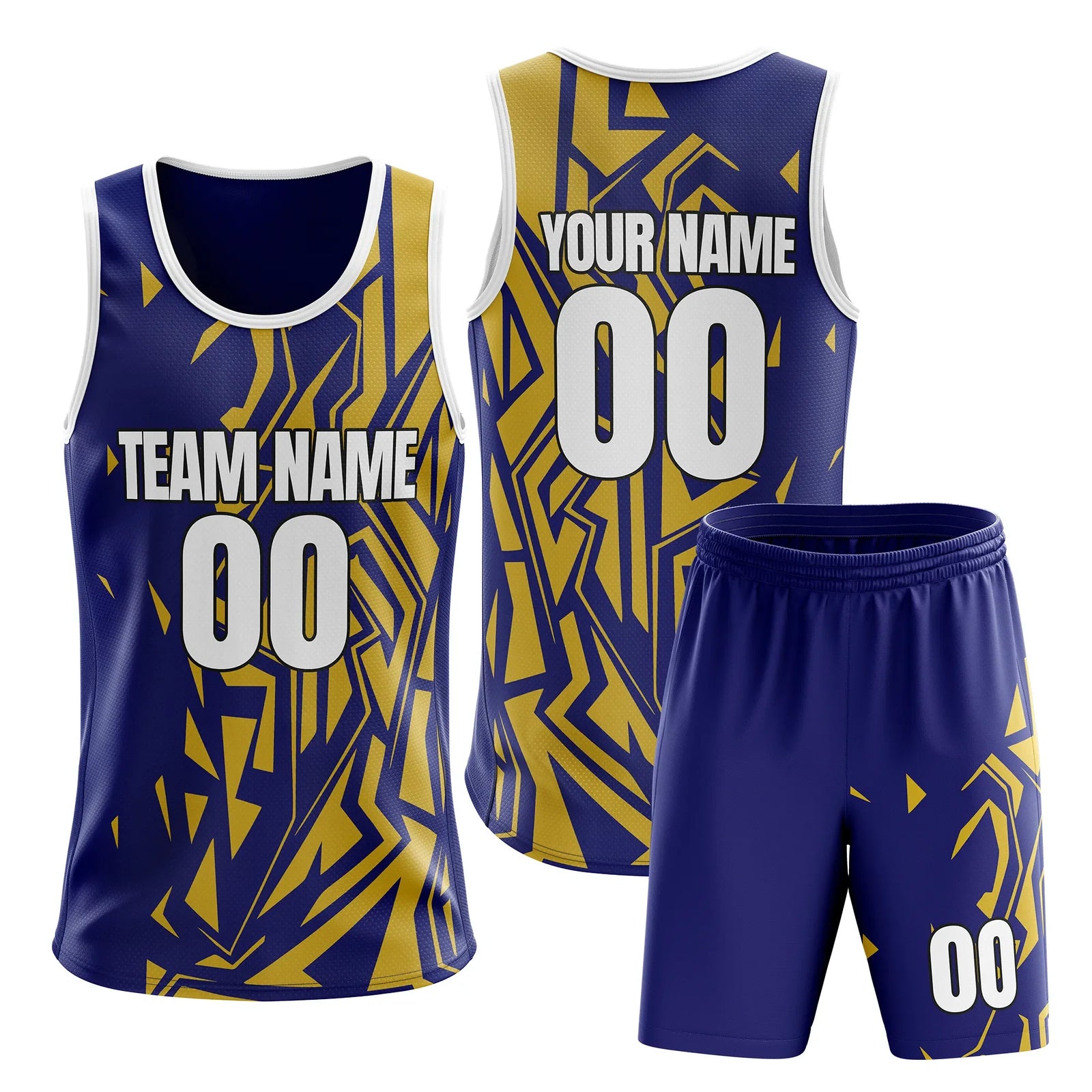 Custom Colour Block Set Hoop Fusion Sports Jersey Personalized Uniform with Name & Number