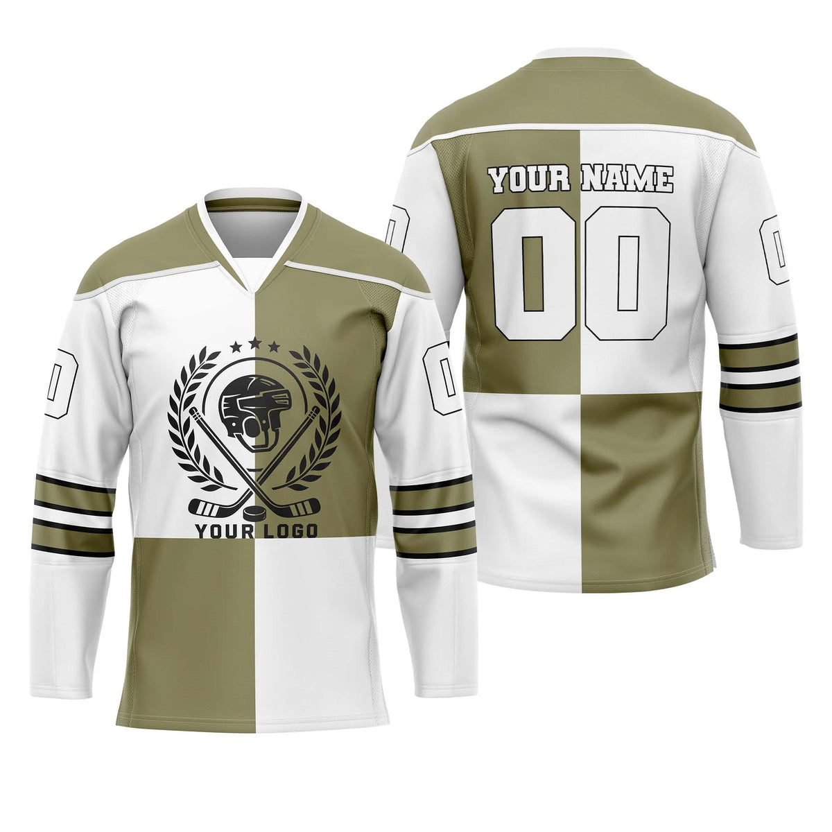 Custom Personalized D3 New Arrival Ice Hockey Jersey with Name, Number & Team Logo