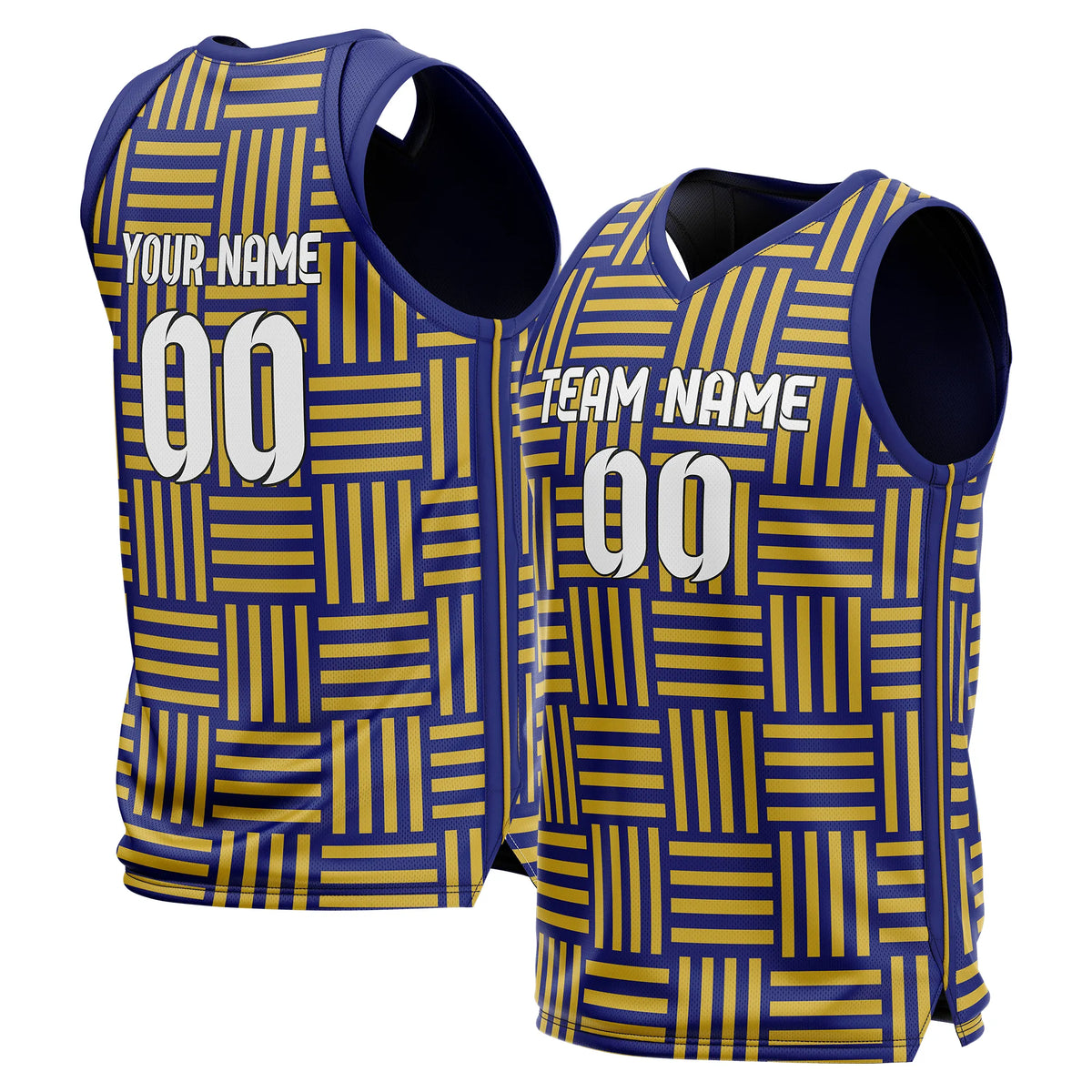 Custom Maze Line Printed Sports Jersey Personalized Uniform with Name & Number