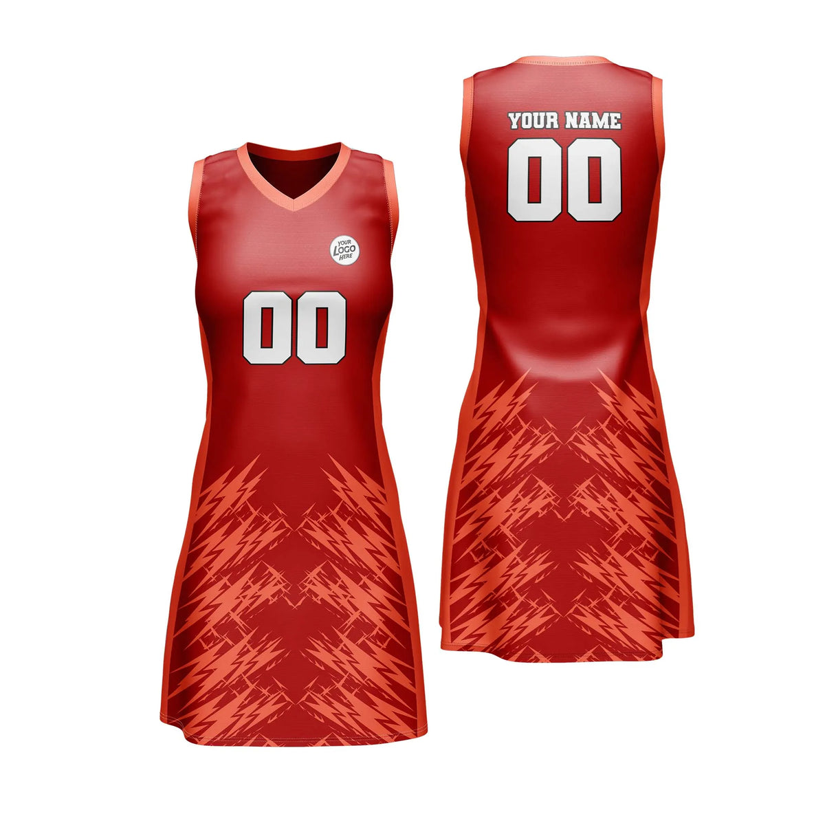 Custom Personalized D3 Stripe Fashion Netball Jersey with Name, Number & Team Logo