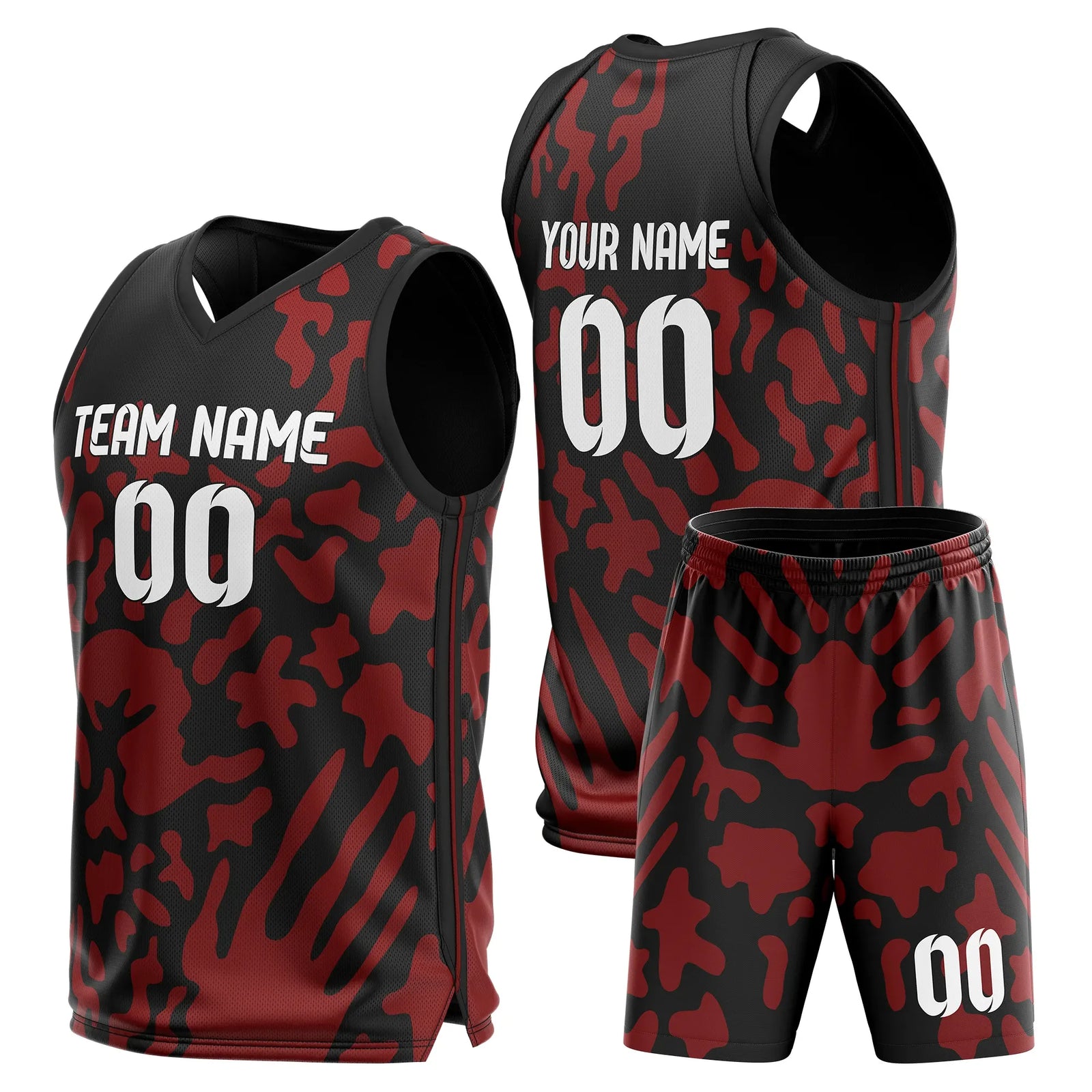 Custom Graphti Pattern Sets Golden Terrain Sports Jersey Personalized Uniform with Name & Number