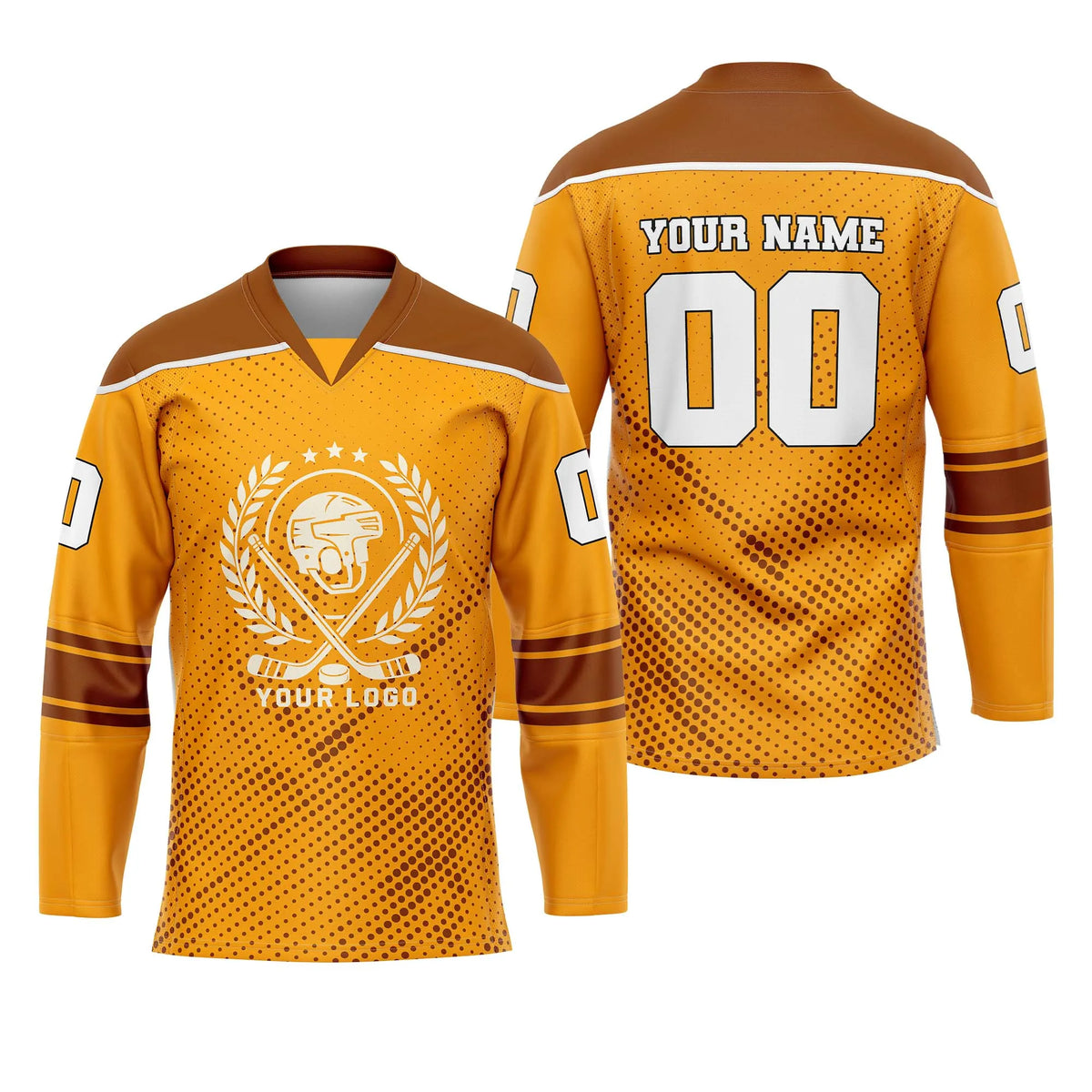 Custom Personalized D1 Abstract Pattern Ice Hockey Jersey with Name, Number & Team Logo