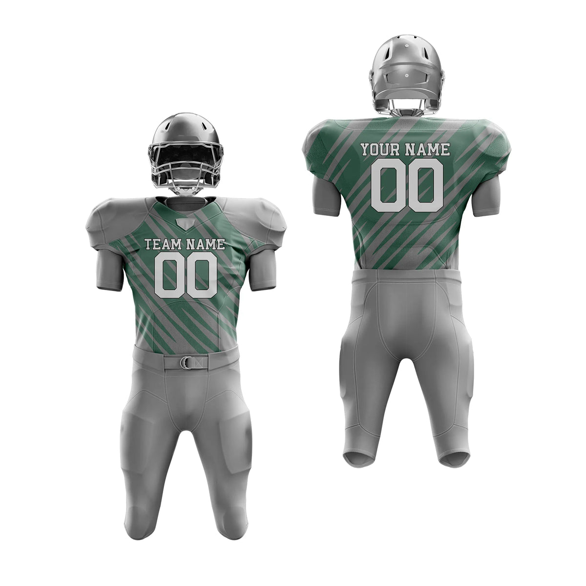 Custom Personalized D4 Full Pattern American Football Jersey with Name, Number & Team Logo