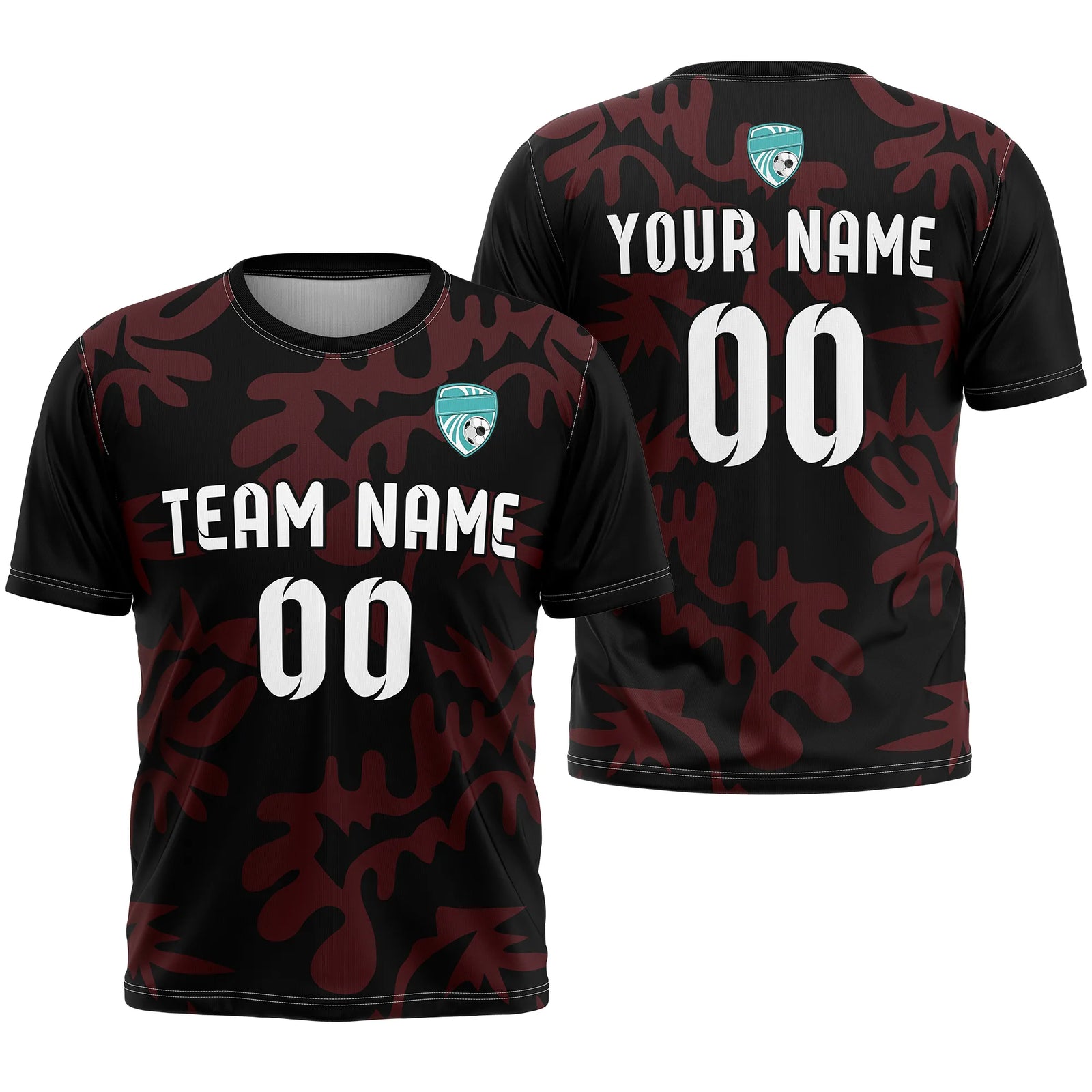 Custom Graffiti Pattern D4 Soccer Jersey Personalized Football Uniform with Name & Number