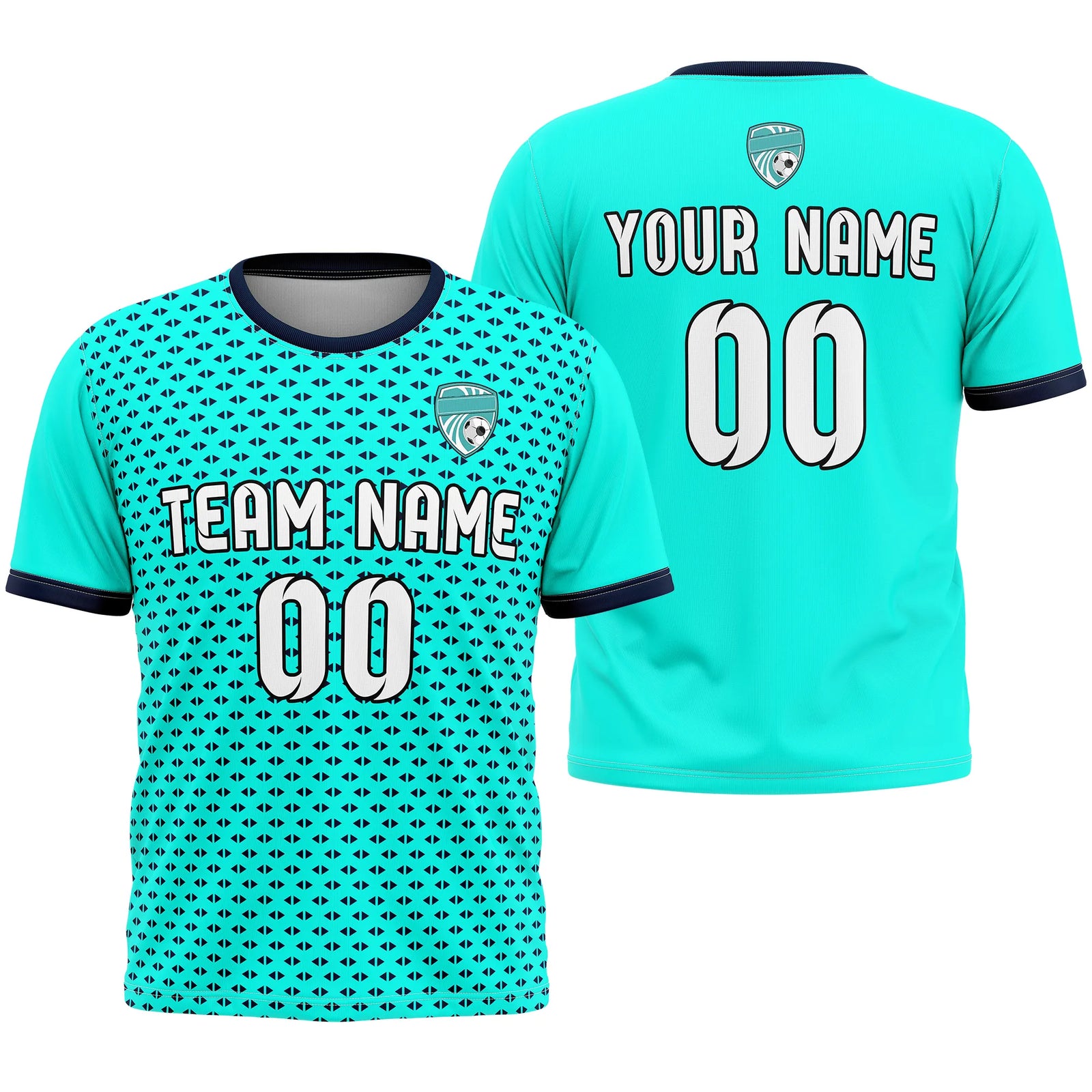 Custom Abstract Pattern D2 Soccer Jersey Personalized Football Uniform with Name & Number