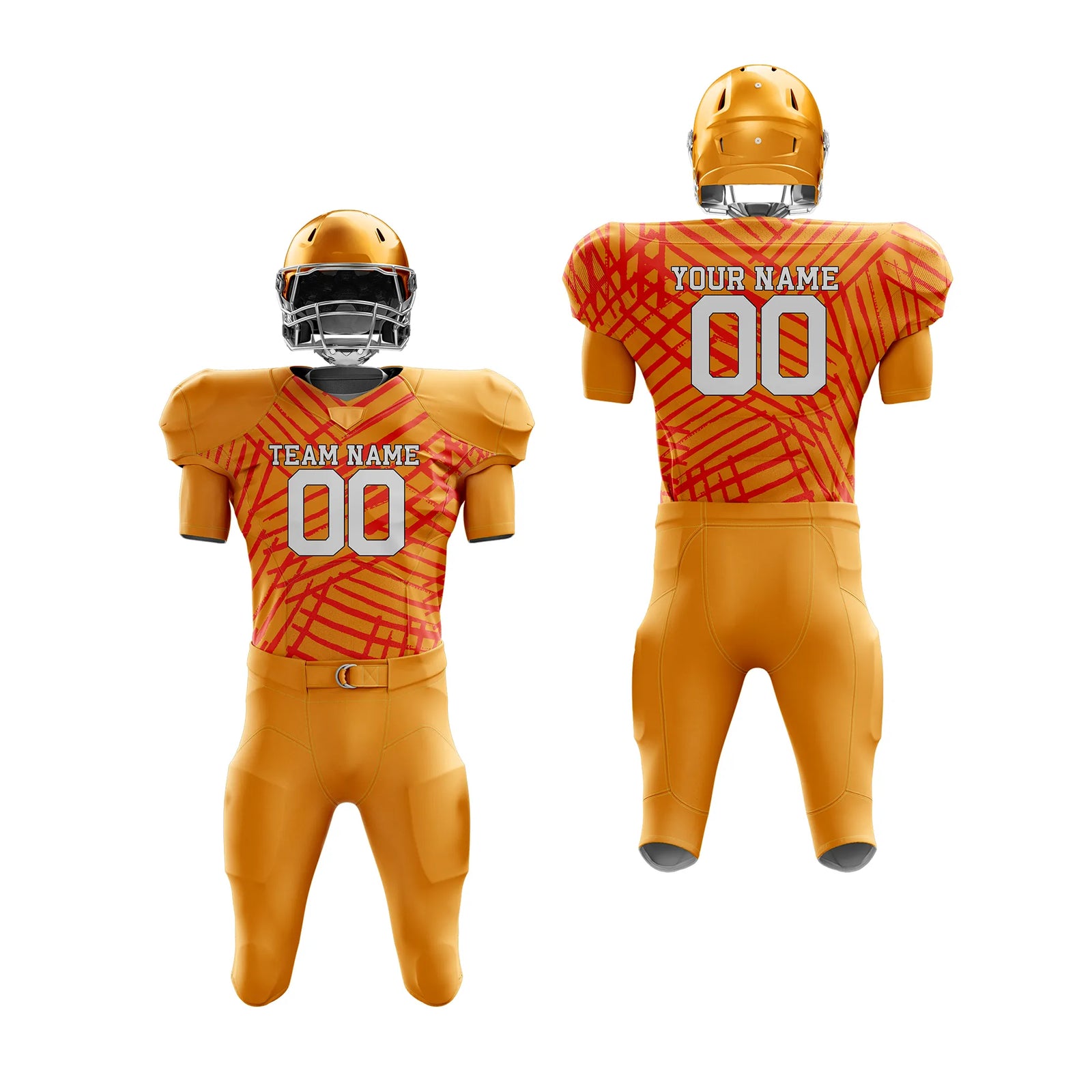 Custom Personalized D4 Graffiti pattern American Football Jersey with Name, Number & Team Logo