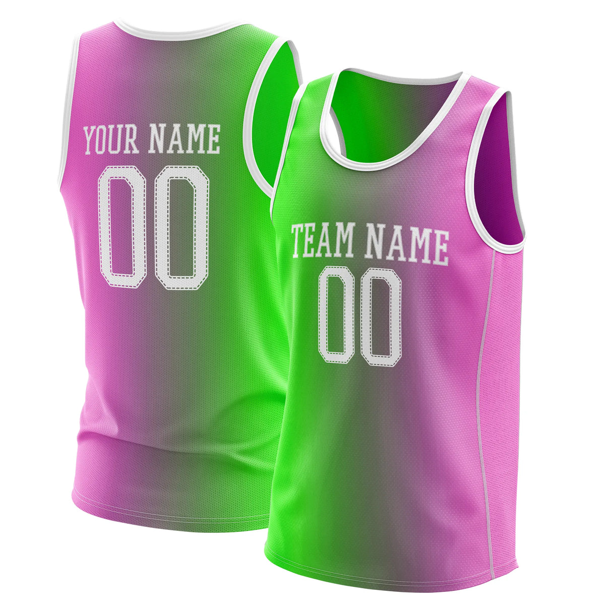 Custom Gradient fashion top Coastal Fade Sports Jersey Personalized Uniform with Name & Number