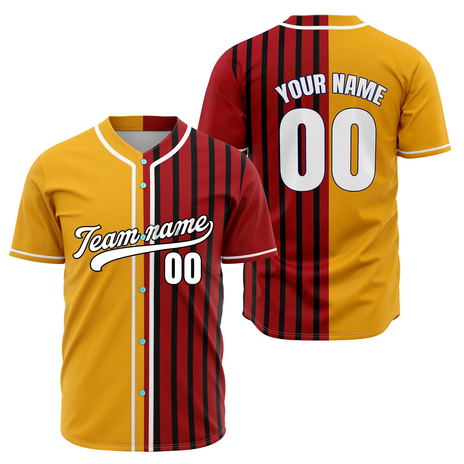 Custom Rival Lines Baseball Sports Jersey Personalized Uniform with Name & Number