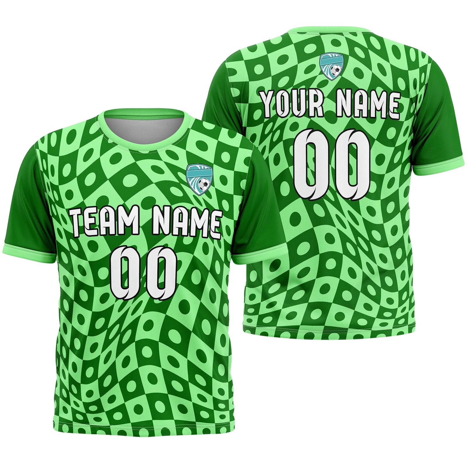Custom Abstract Pattern D4 Soccer Jersey Personalized Football Uniform with Name & Number