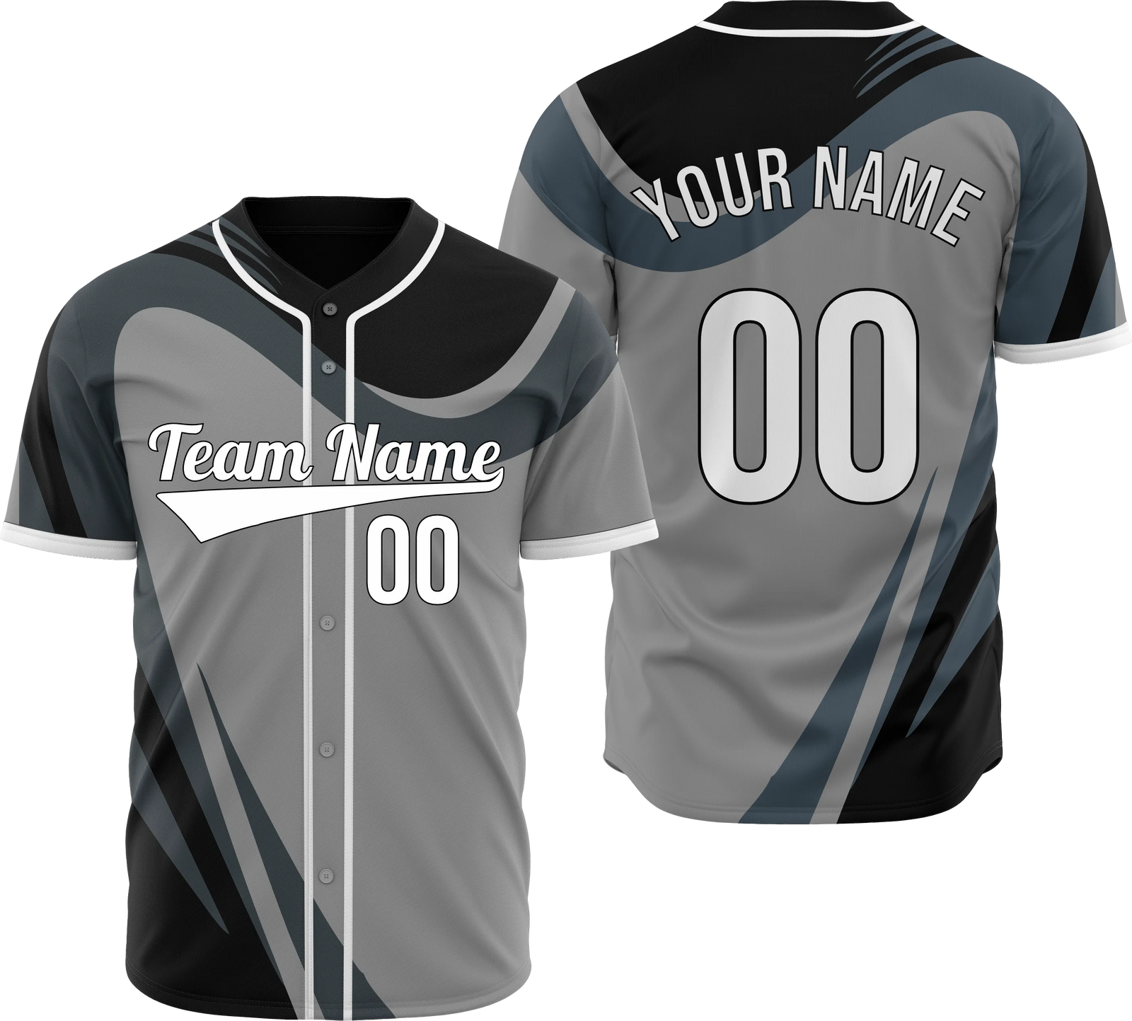 Custom Velocity Flow Baseball Sports Jersey Personalized Uniform with Name & Number