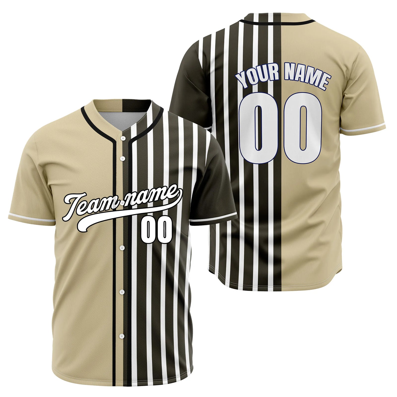 Custom Rival Lines Baseball Sports Jersey Personalized Uniform with Name & Number