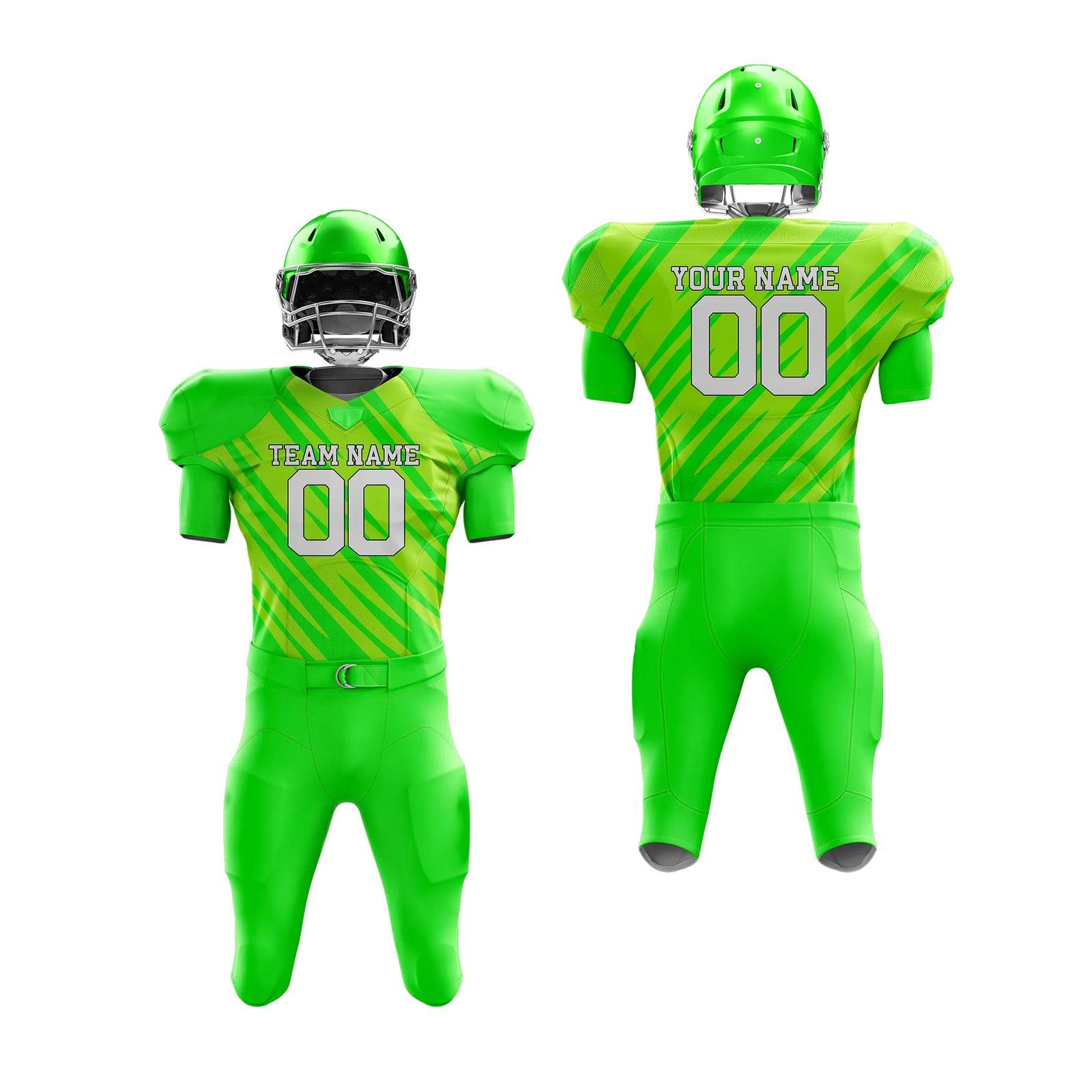 Custom Personalized D4 Full Pattern American Football Jersey with Name, Number & Team Logo