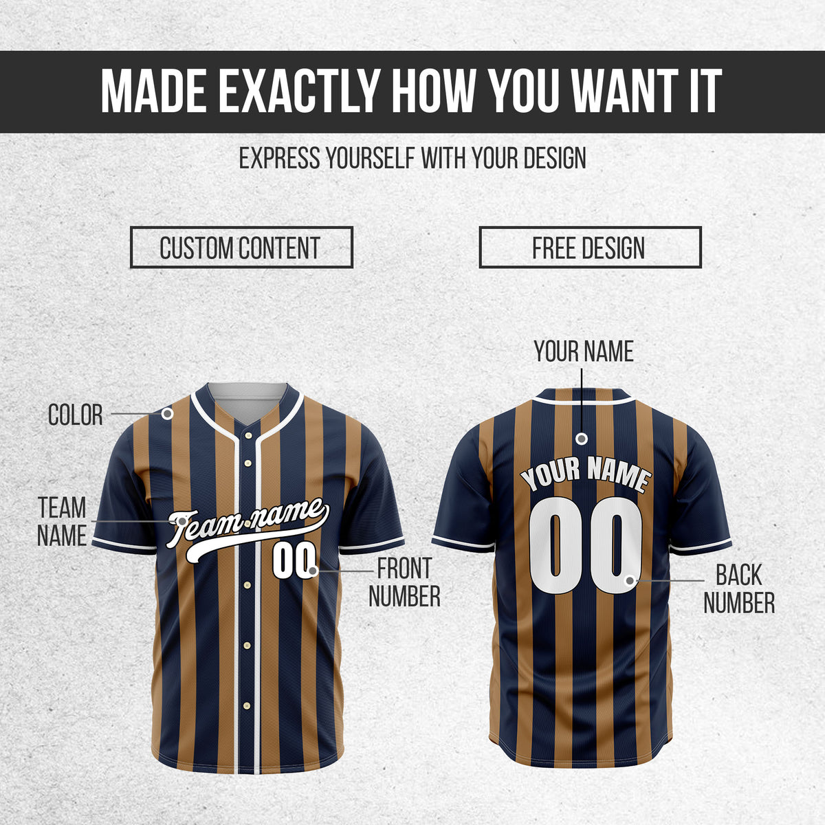 Custom Strikeforce Navy Raglan Style Baseball Sports Jersey Personalized Uniform with Name & Number