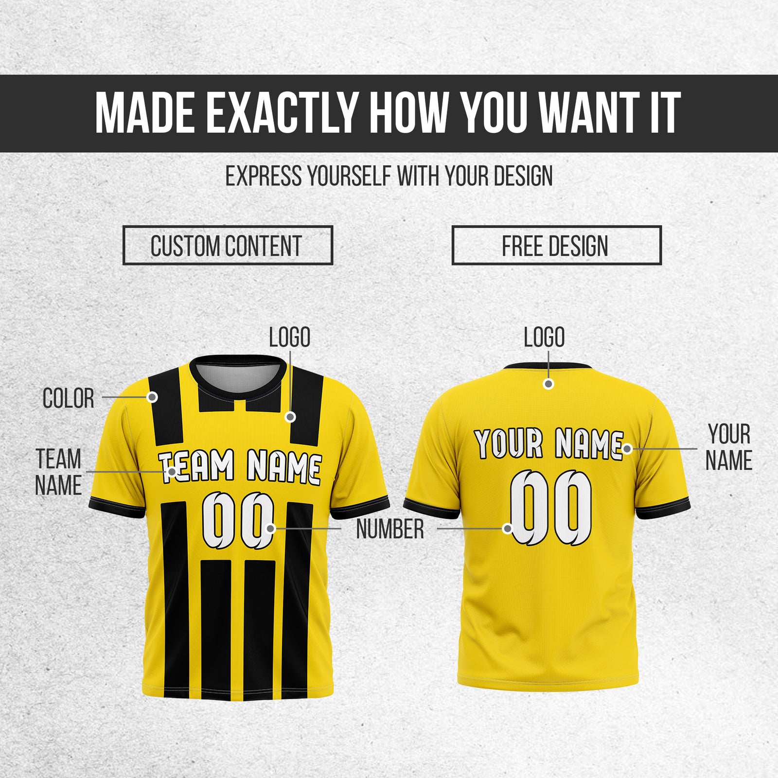 Custom Borussia Dortmund Fan Jersey Personalized with Name & Number