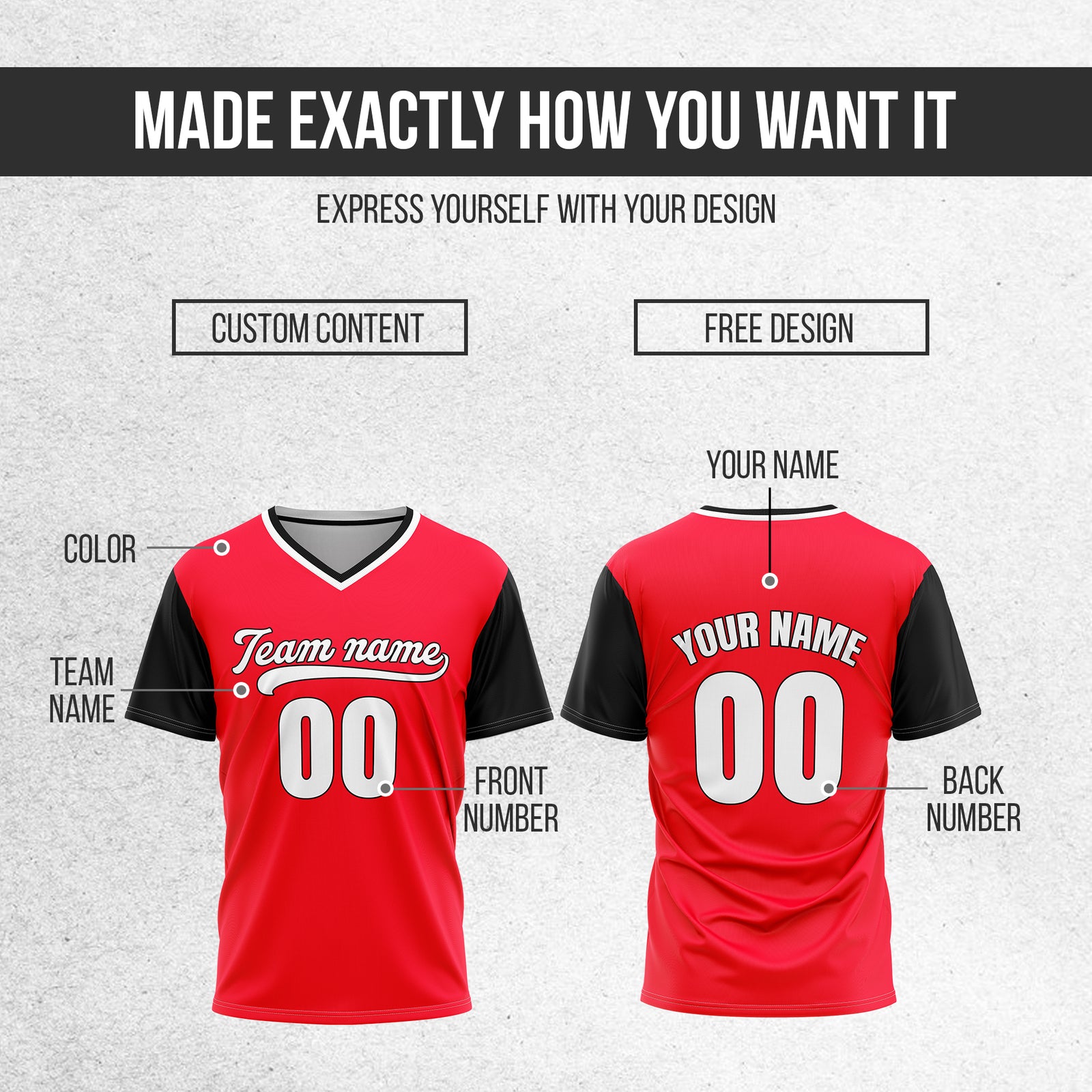 Custom Victory Line Red Pullover Baseball Sports Jersey Personalized Uniform with Name & Number