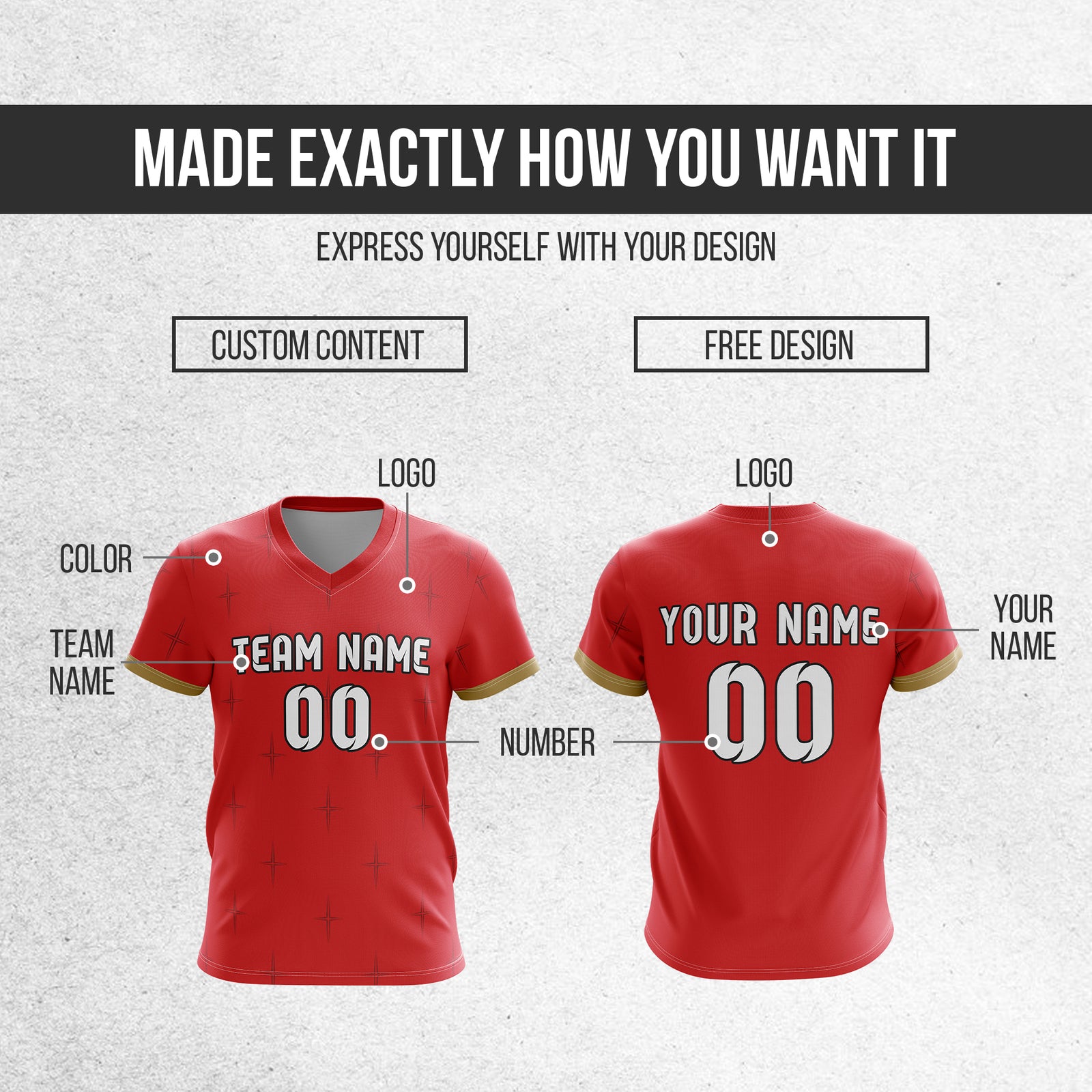 Custom SERBIA Fan Jersey Personalized with Name & Number