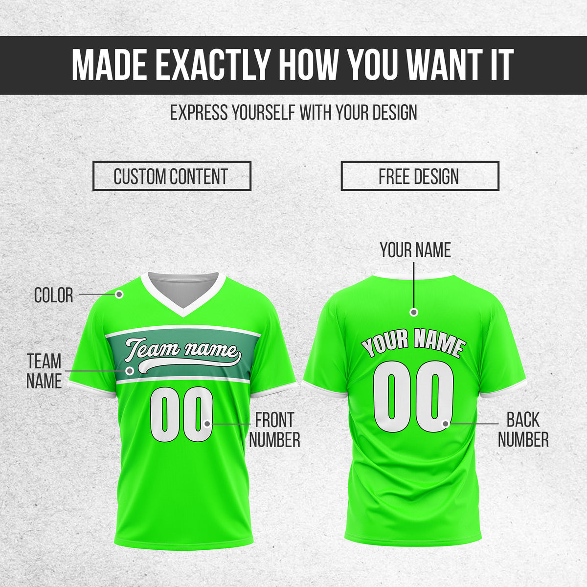 Custom ProEdge Neon Green Baseball Sports Jersey Personalized Uniform with Name & Number