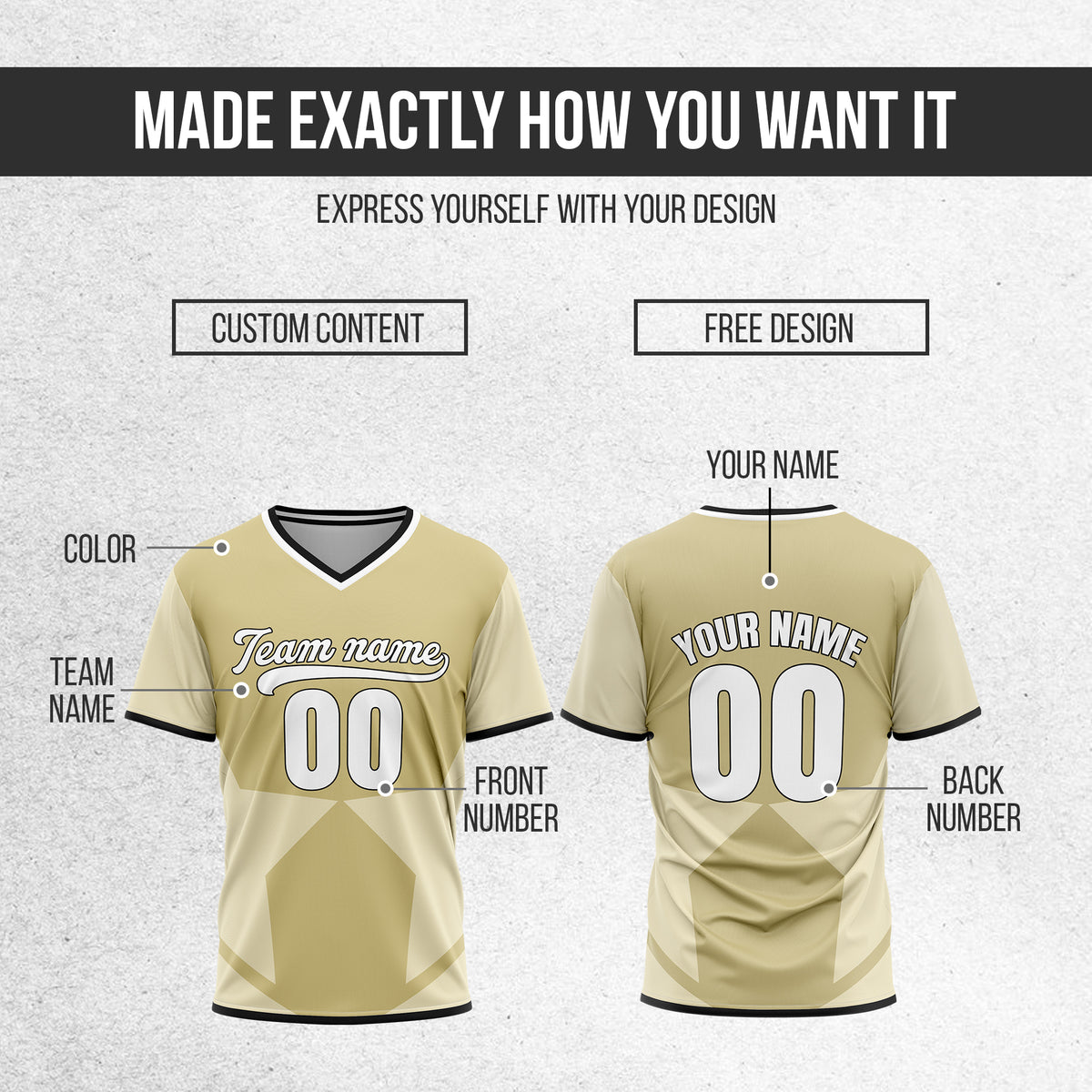 Custom NovaLine Khaki Pullover Baseball Sports Jersey Personalized Uniform with Name & Number