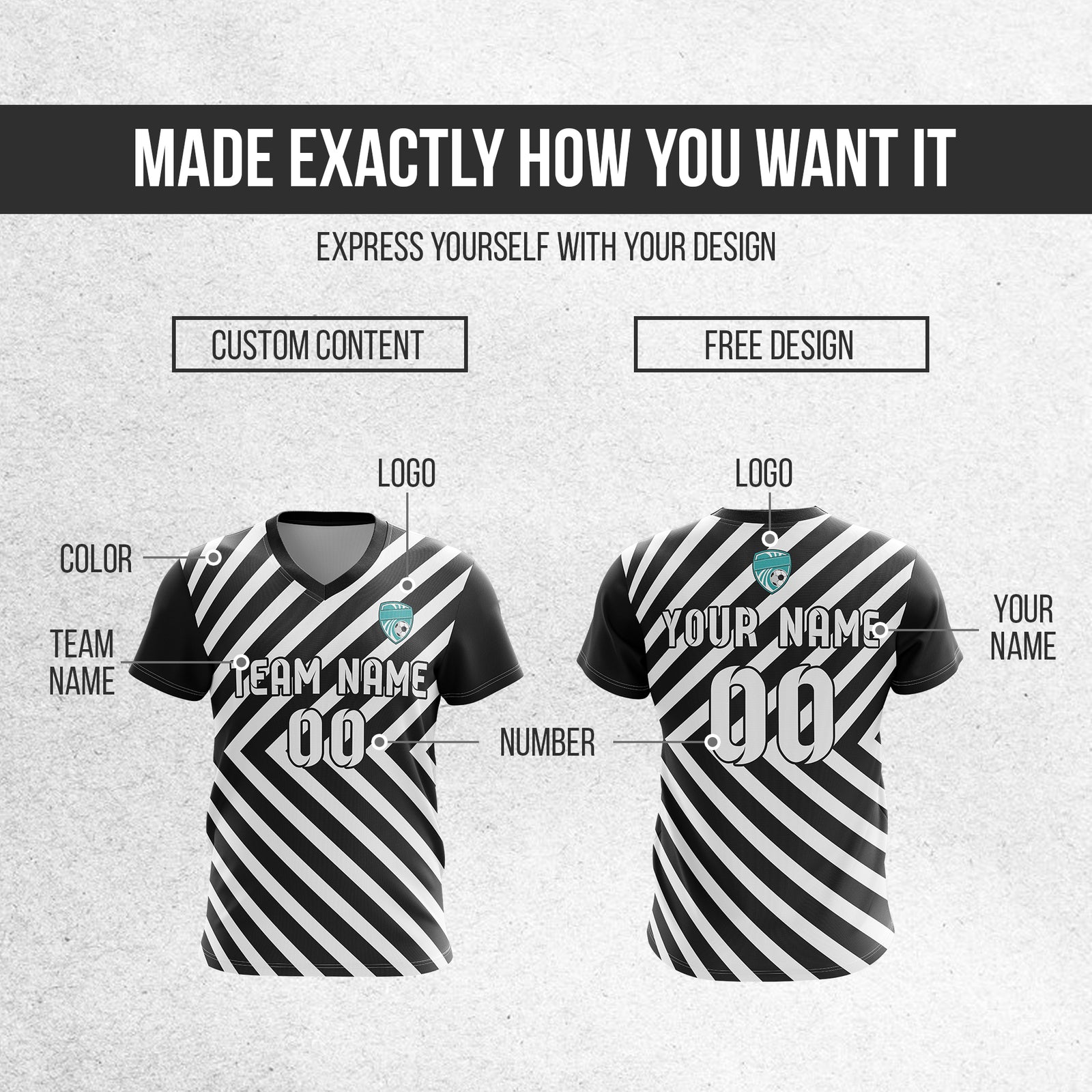 Custom Swift Stripe V-Neck Black Sport Tops Jersey