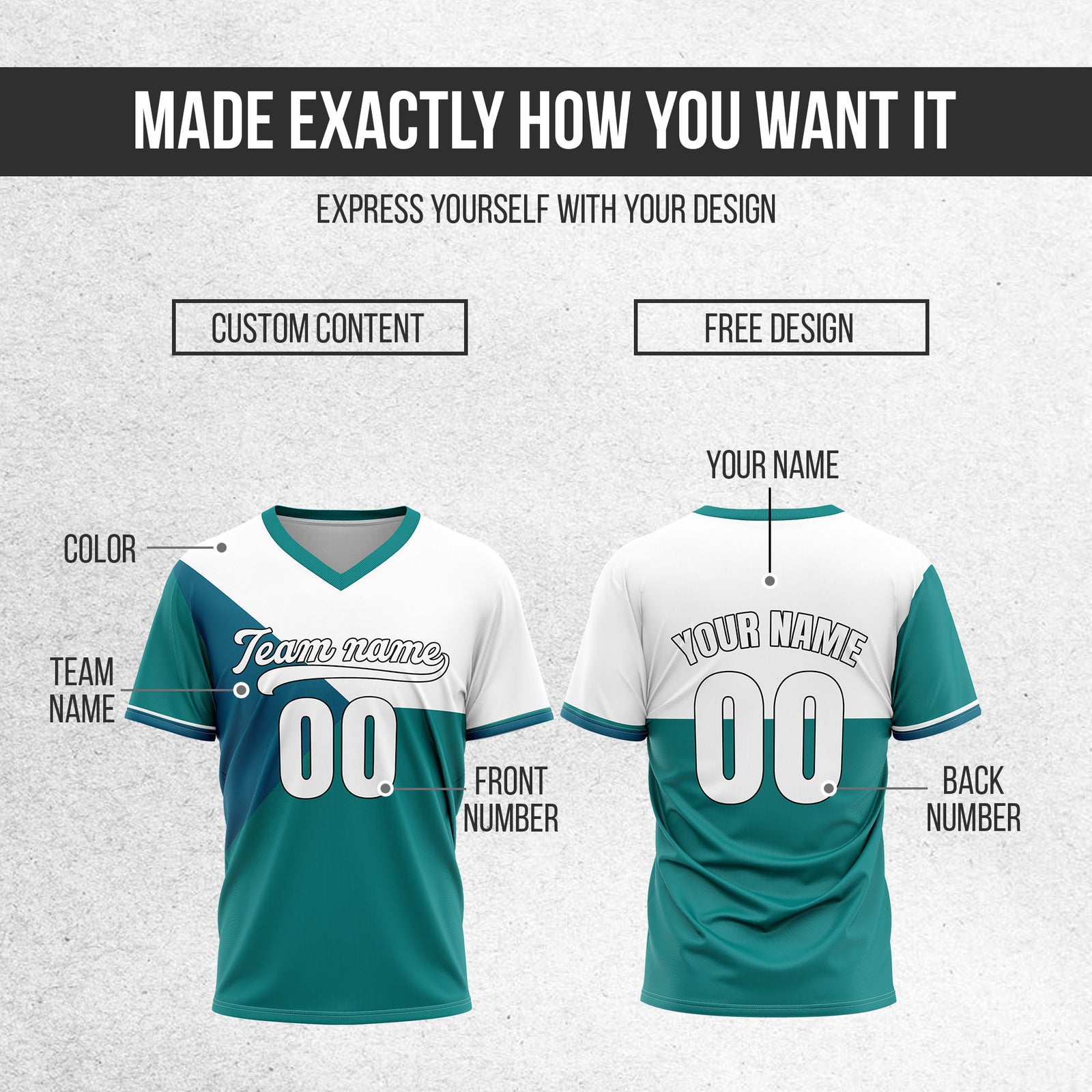 Custom FlexCore Teal Baseball Sports Jersey Personalized Uniform with Name & Number