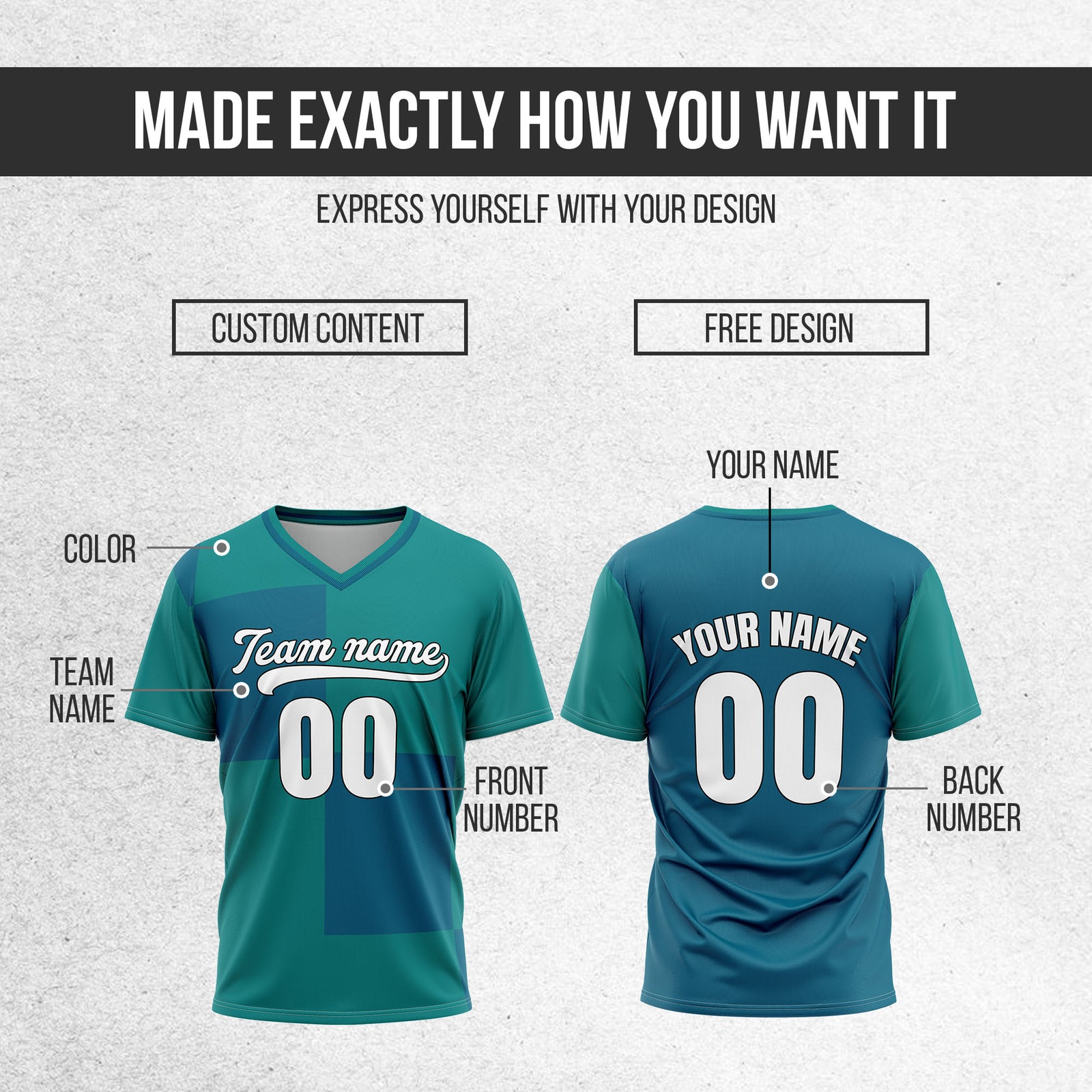 Custom Apex Colorblock Teal Baseball Sports Jersey Personalized Uniform with Name & Number