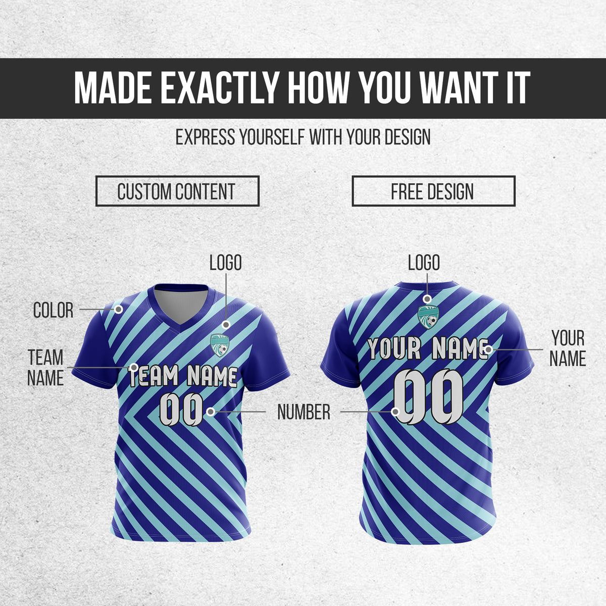 Custom Swift Stripe V-Neck Navy Sport Tops Jersey