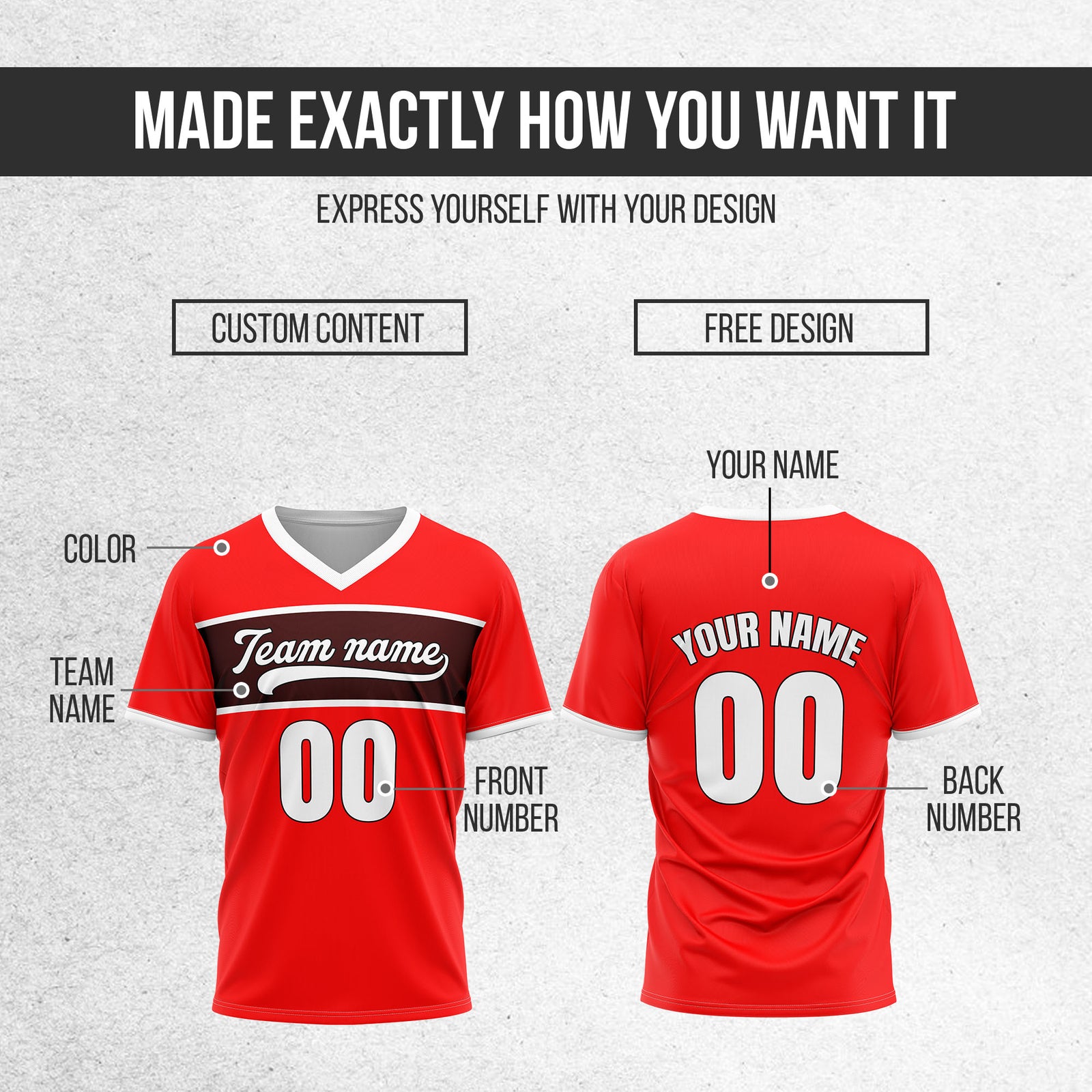 Custom ProEdge Red Baseball Sports Jersey Personalized Uniform with Name & Number