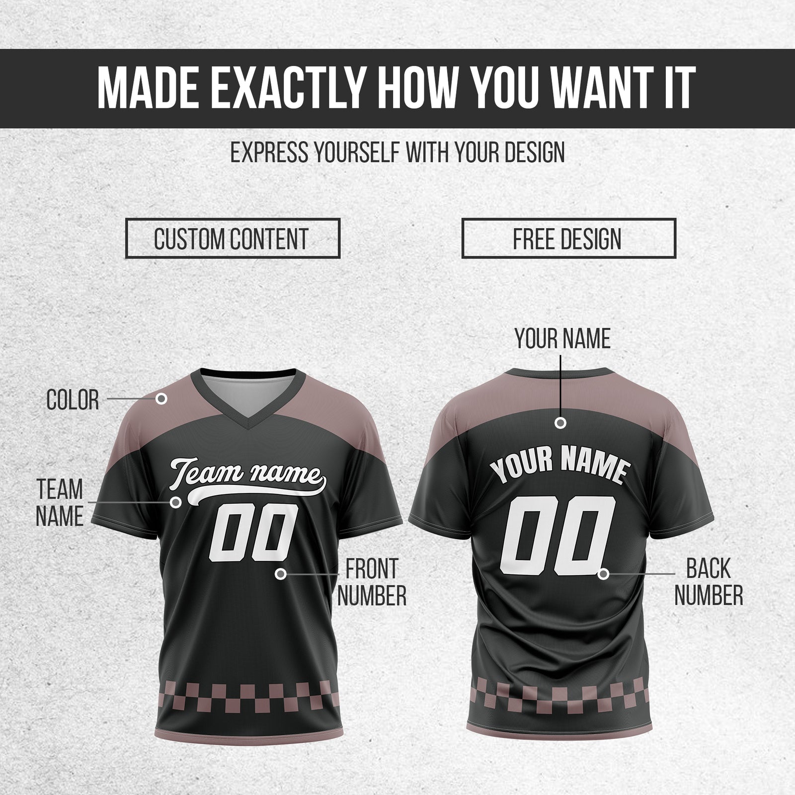 Custom Darkvolt Dark Grey Pullover Baseball Sports Jersey Personalized Uniform with Name & Number