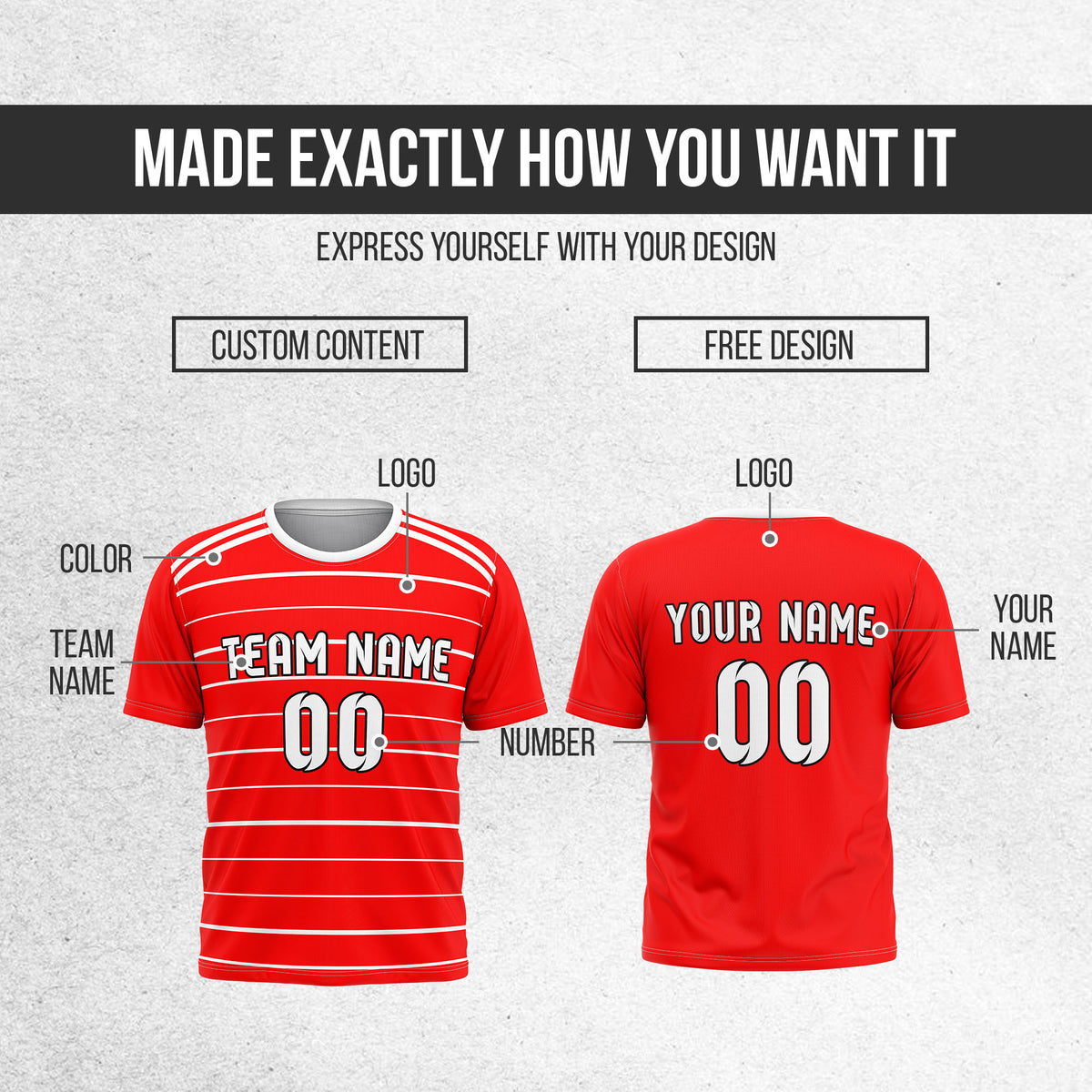 Custom Bayern Munich Fan Jersey Personalized with Name & Number
