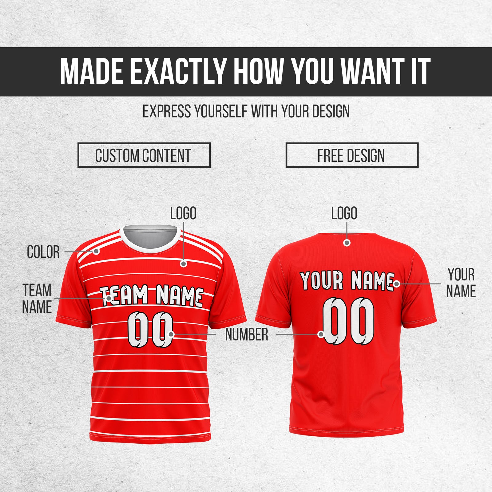Custom Bayern Munich Fan Jersey Personalized with Name & Number