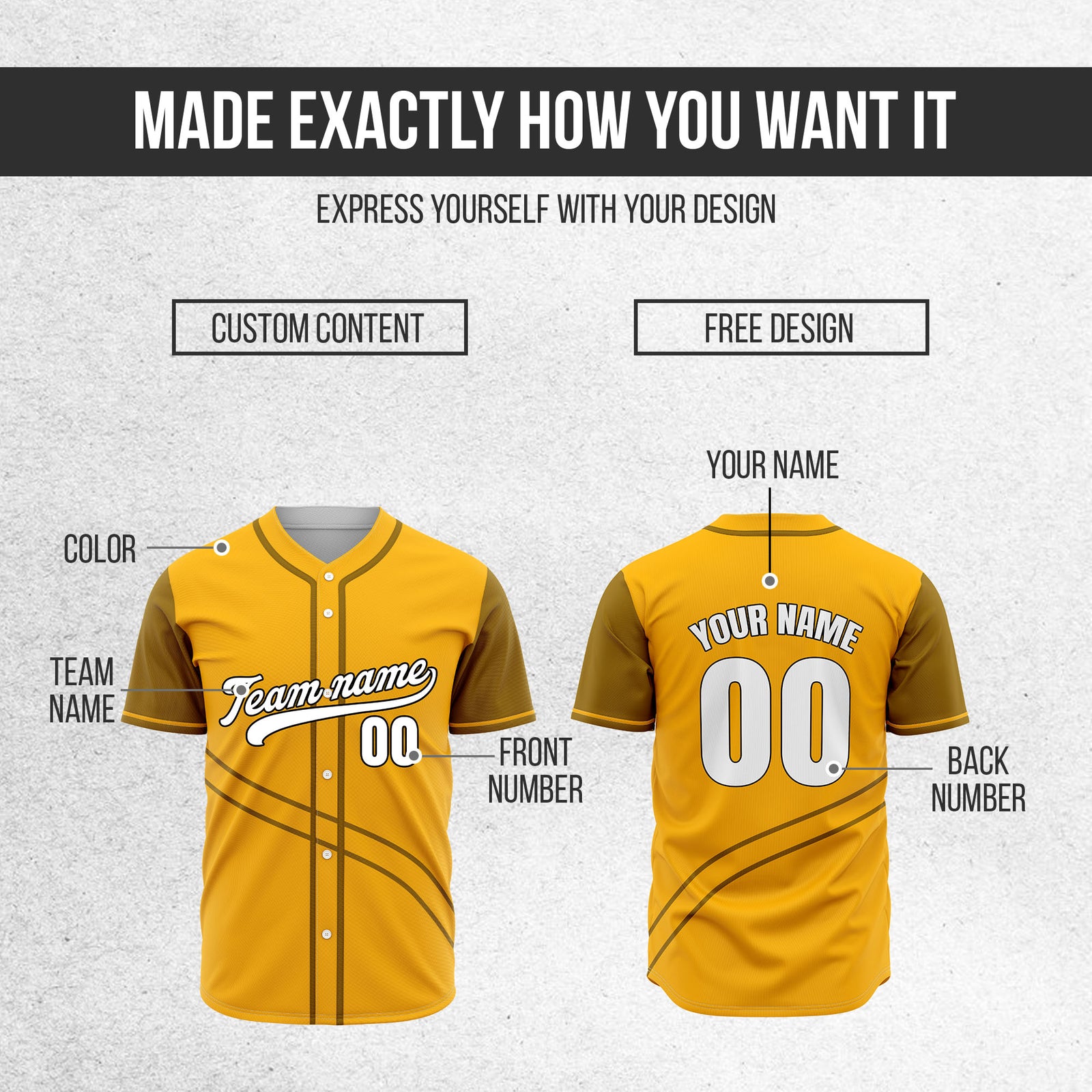 Custom Swift Orange Raglan Style Baseball Sports Jersey Personalized Uniform with Name & Number